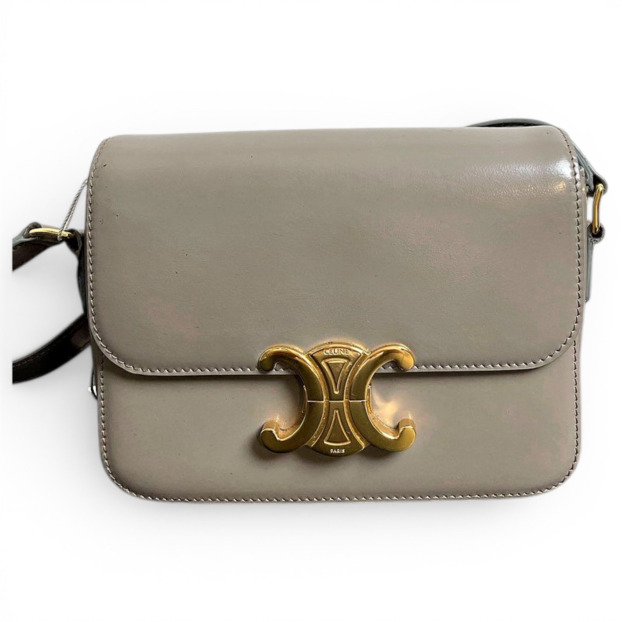 Triomphe leather handbag