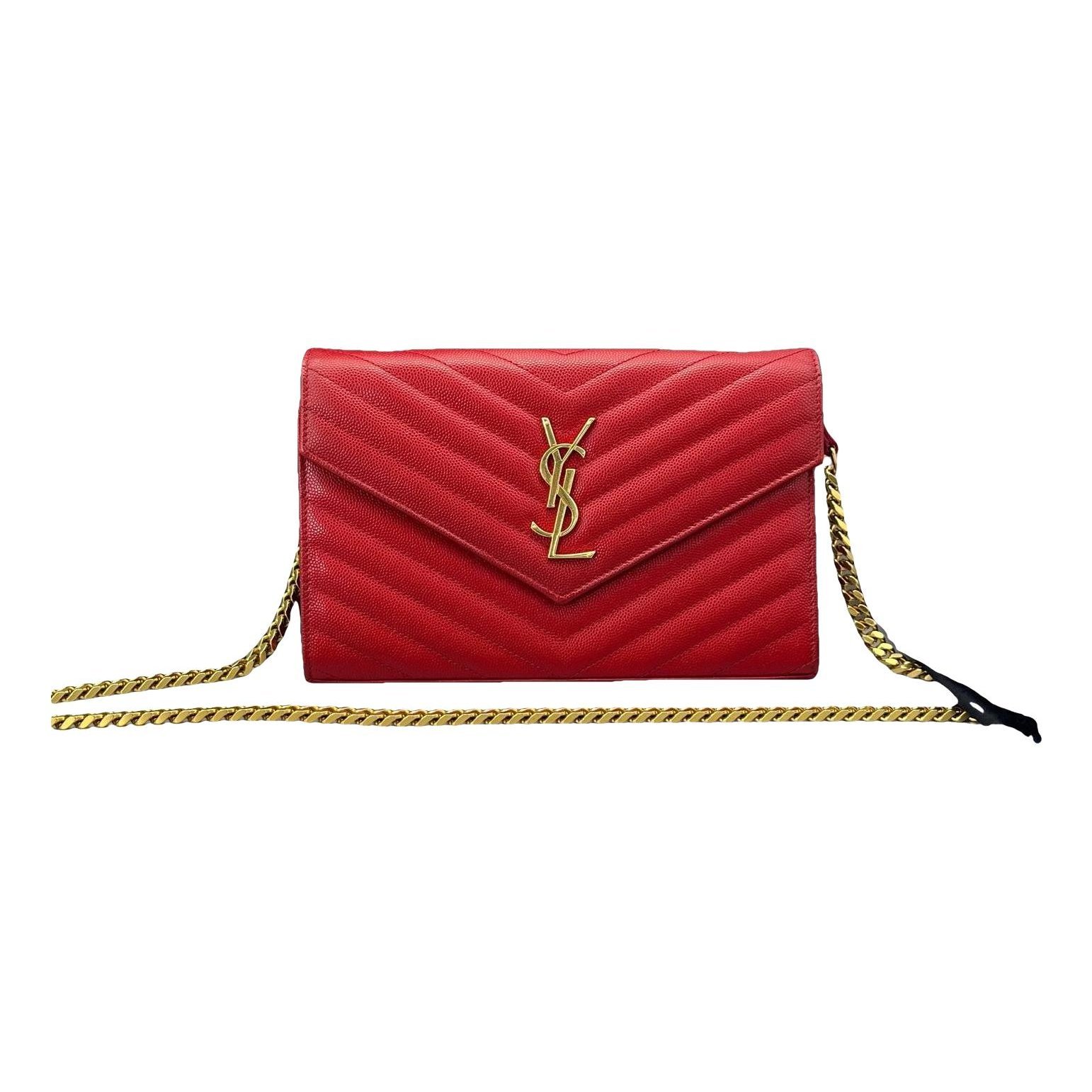 Portefeuille enveloppe leather handbag