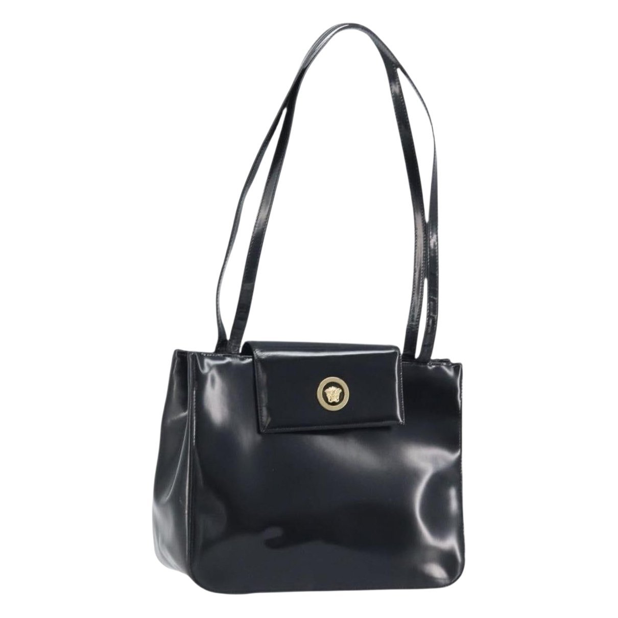 Patent leather tote