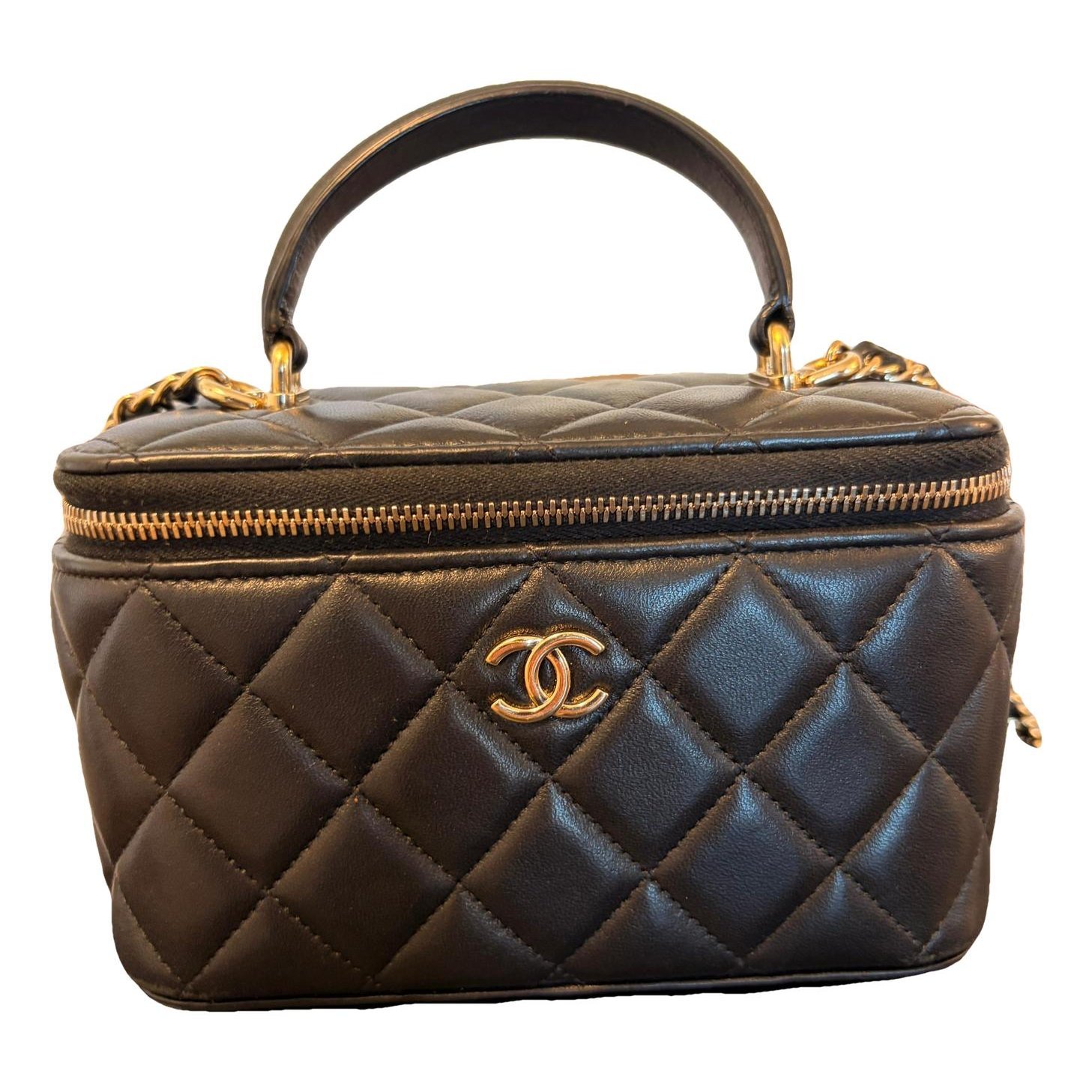 Vanity leather crossbody bag