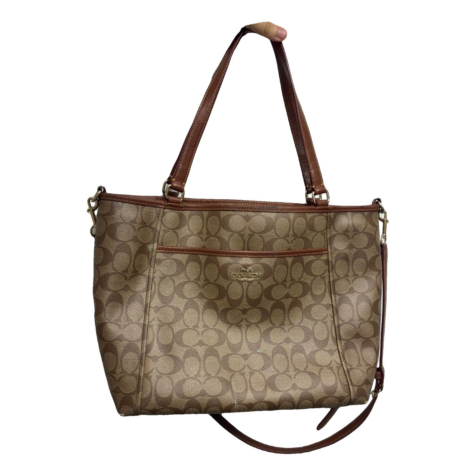 Leather tote