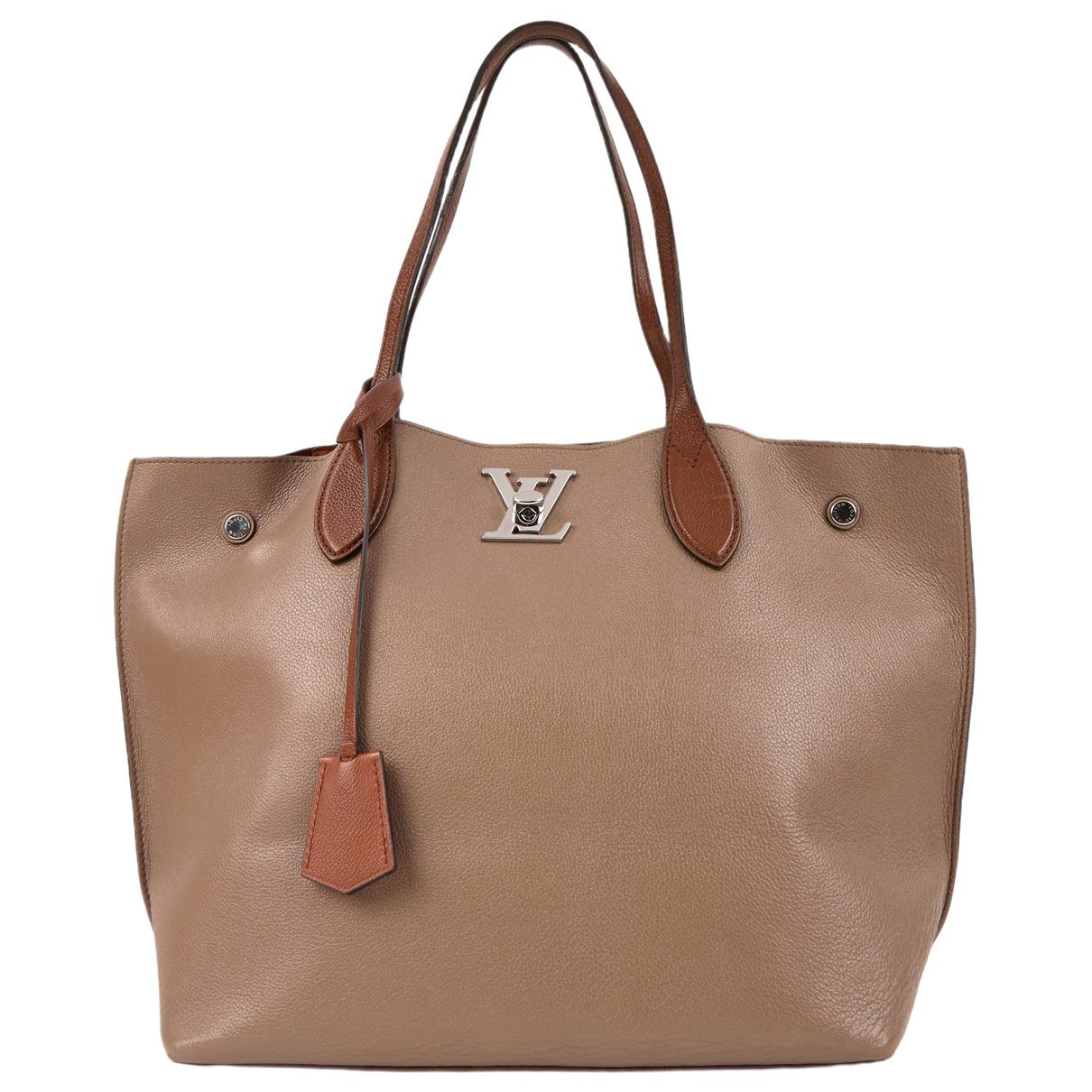 Lockme leather tote