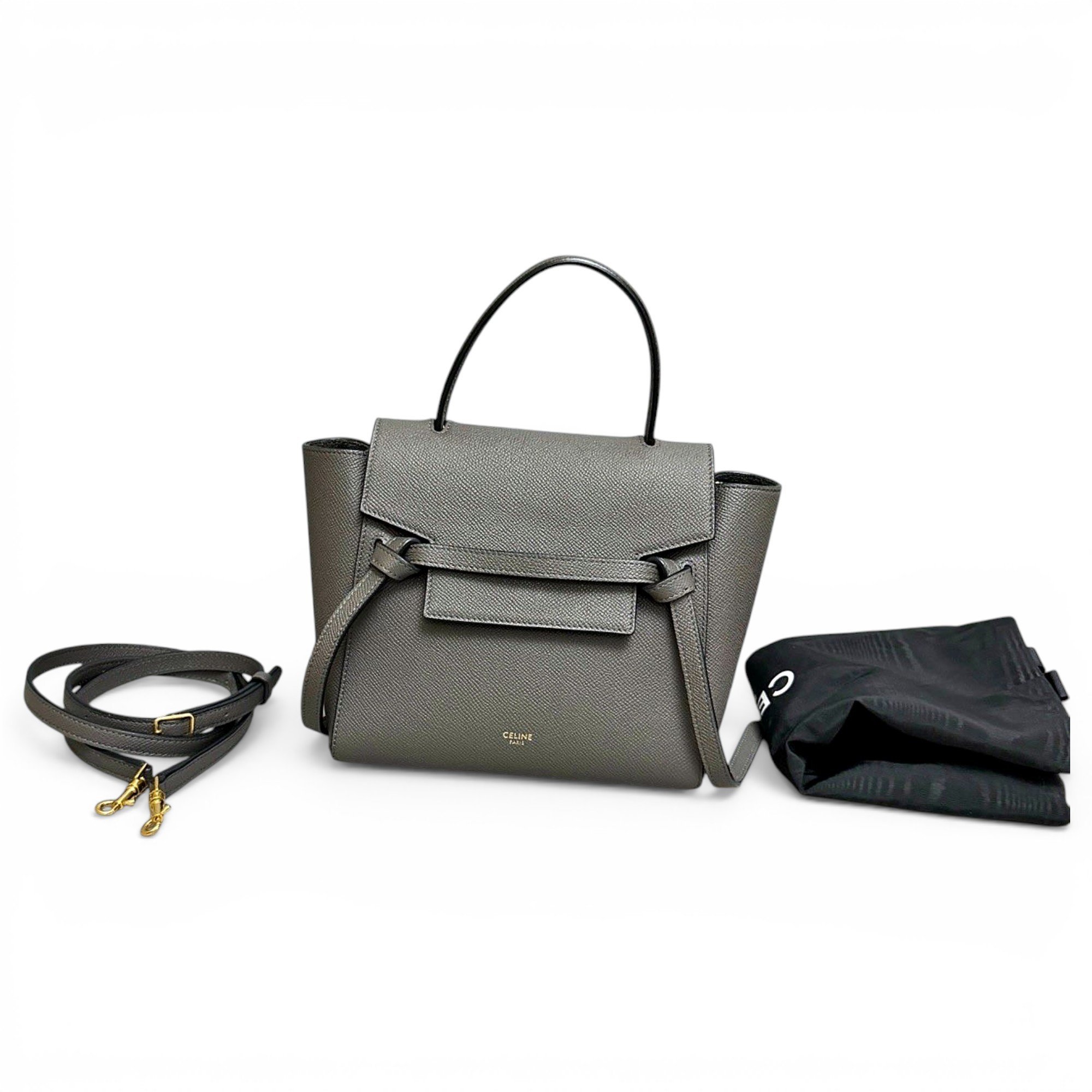 Belt leather handbag