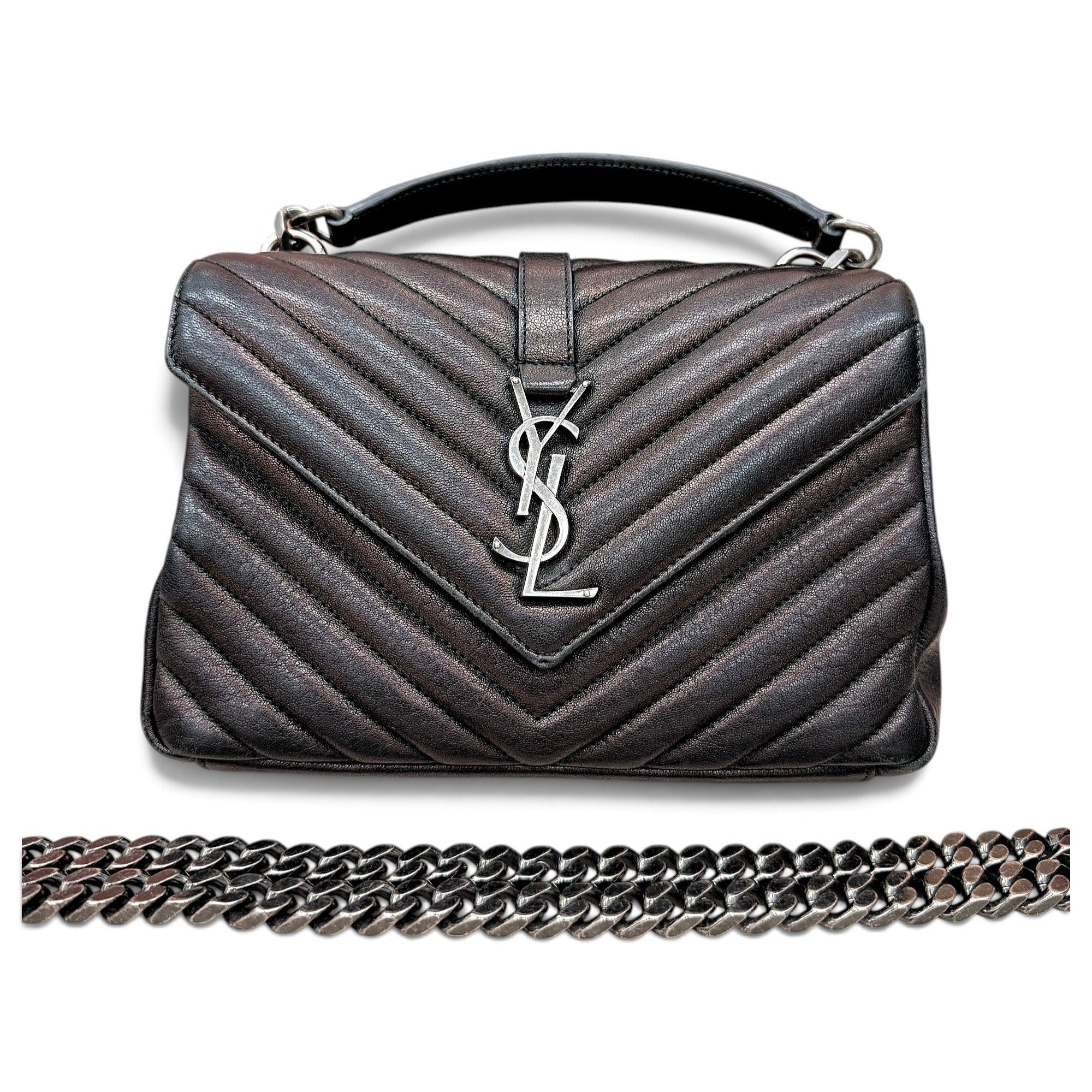 Collége monogramme leather handbag