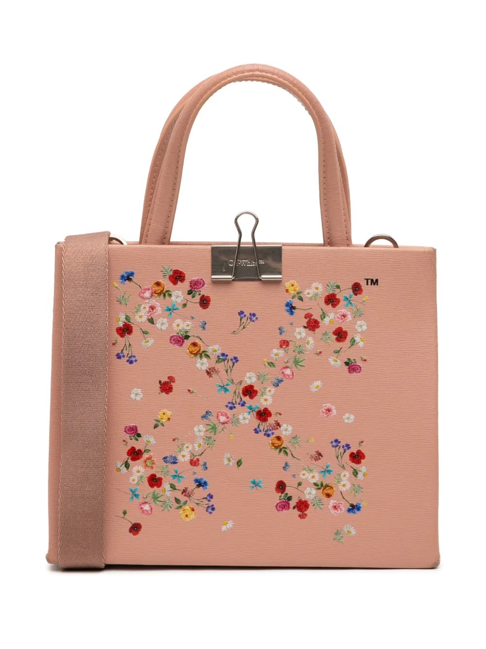 2021-2022 Mini Calfskin Box Flower Arrow satchel