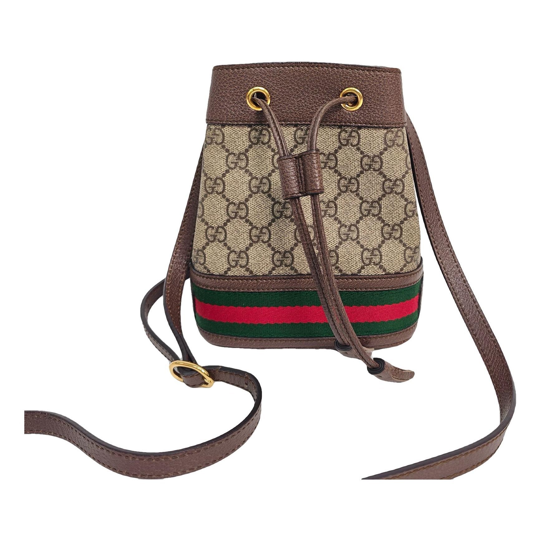 Ophidia Bucket leather crossbody bag
