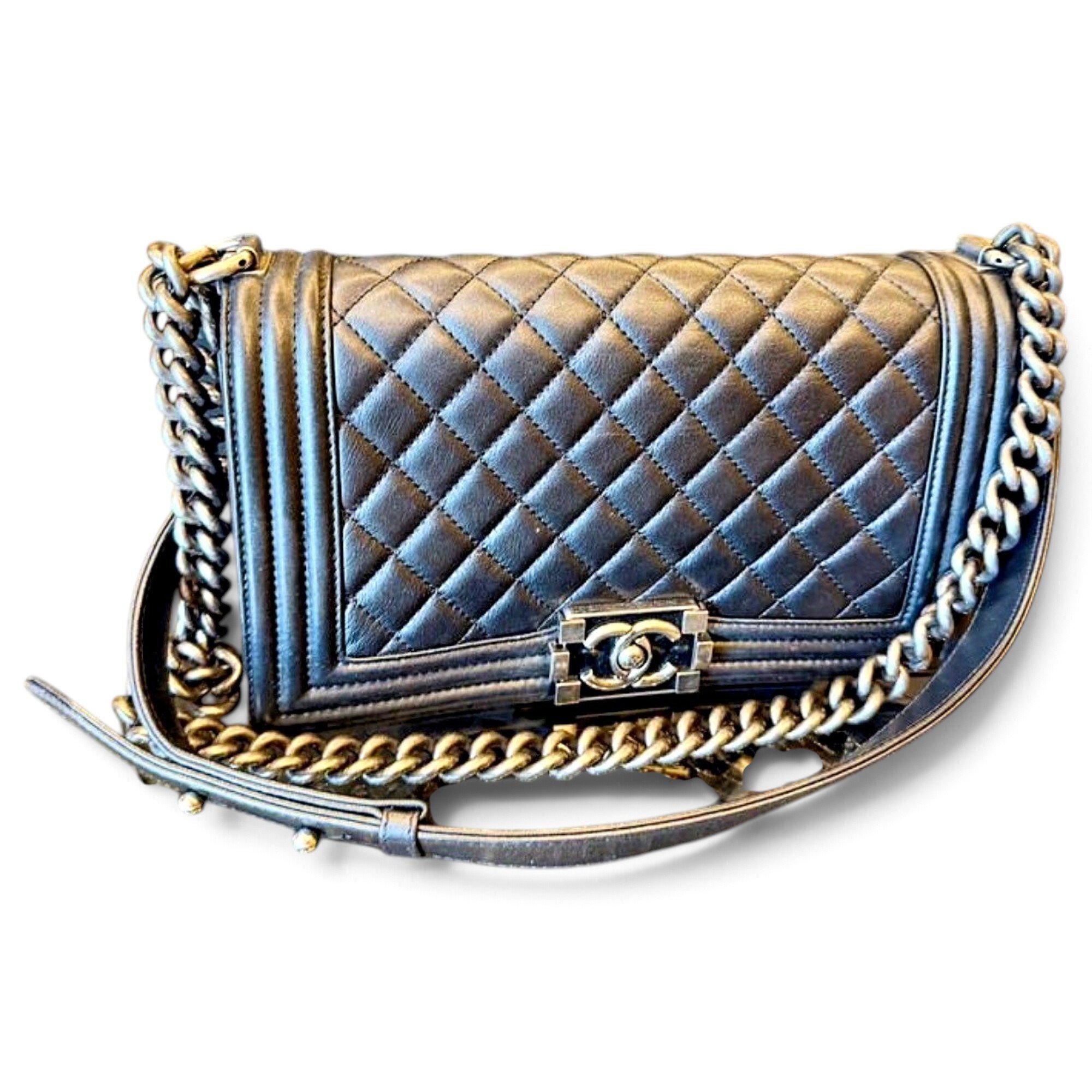 Boy leather crossbody bag