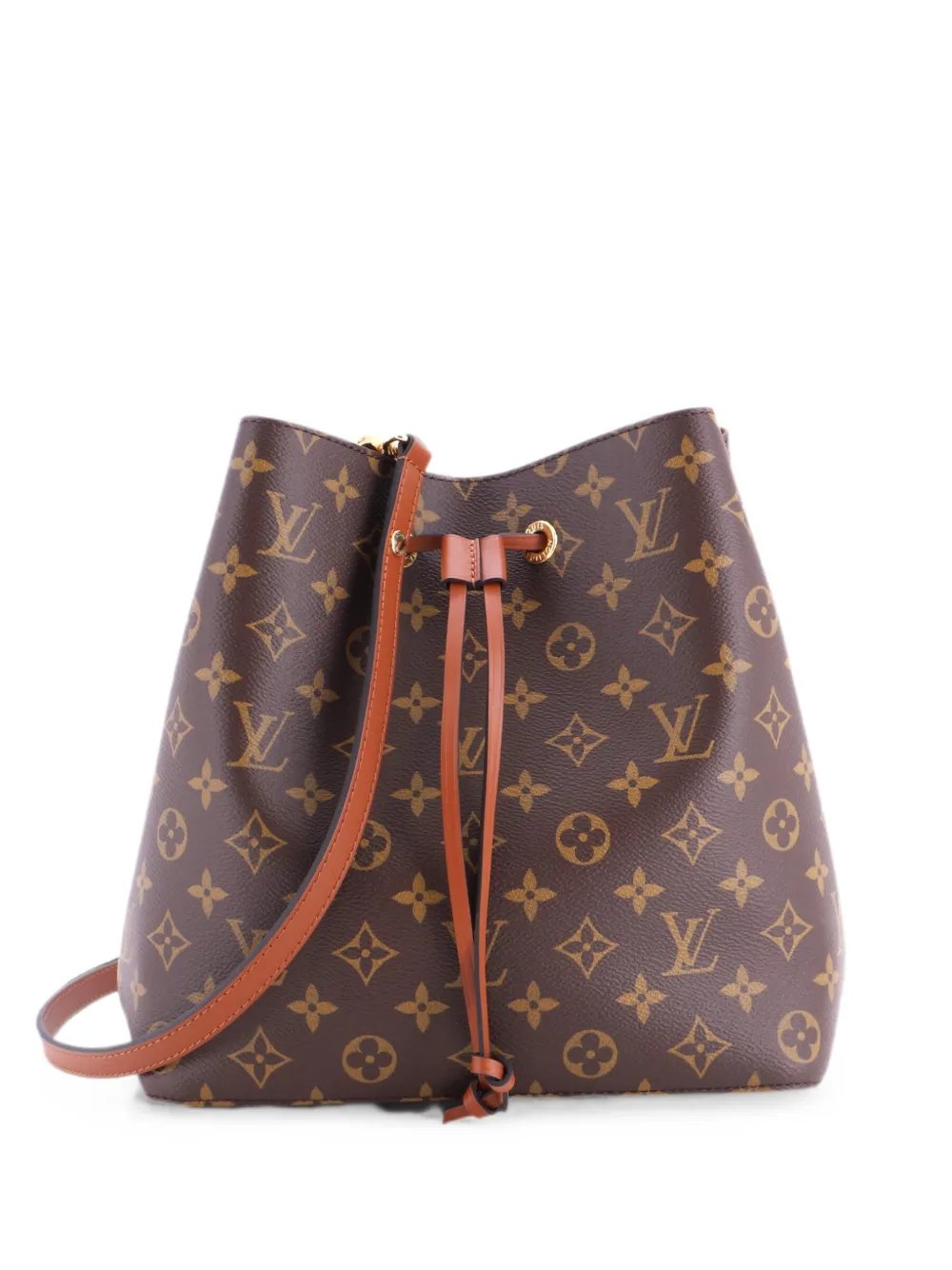 NeoNoe Handbag Monogram Canvas with Leather MM bucket bag