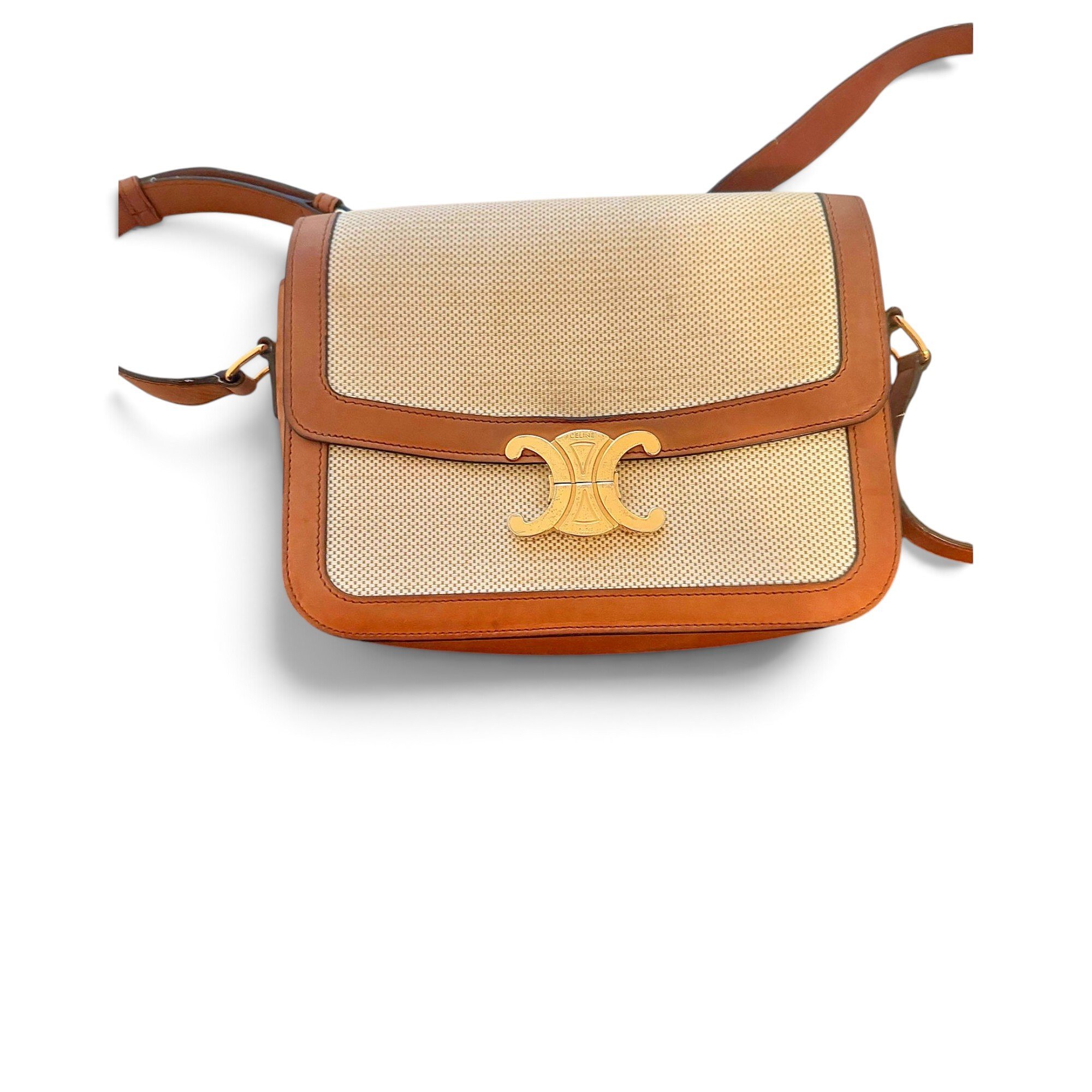 Triomphe leather handbag
