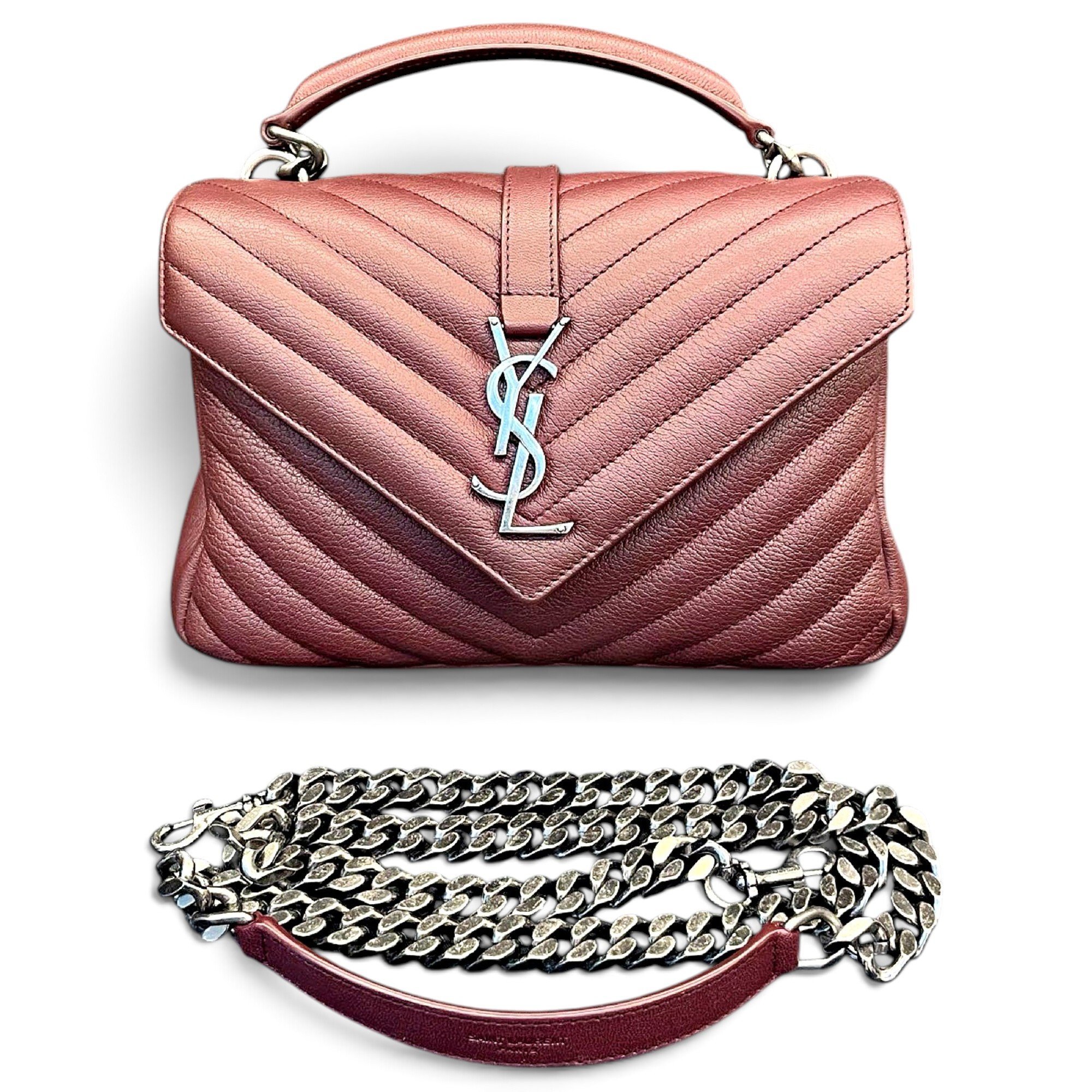 Collége monogramme leather handbag