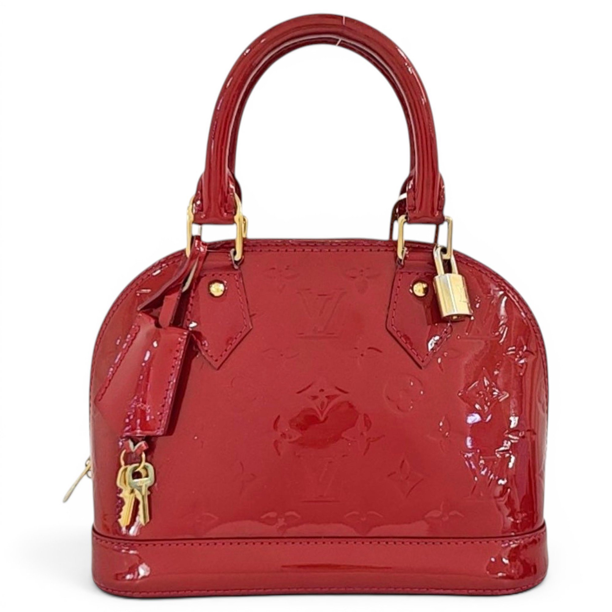 Alma BB patent leather handbag
