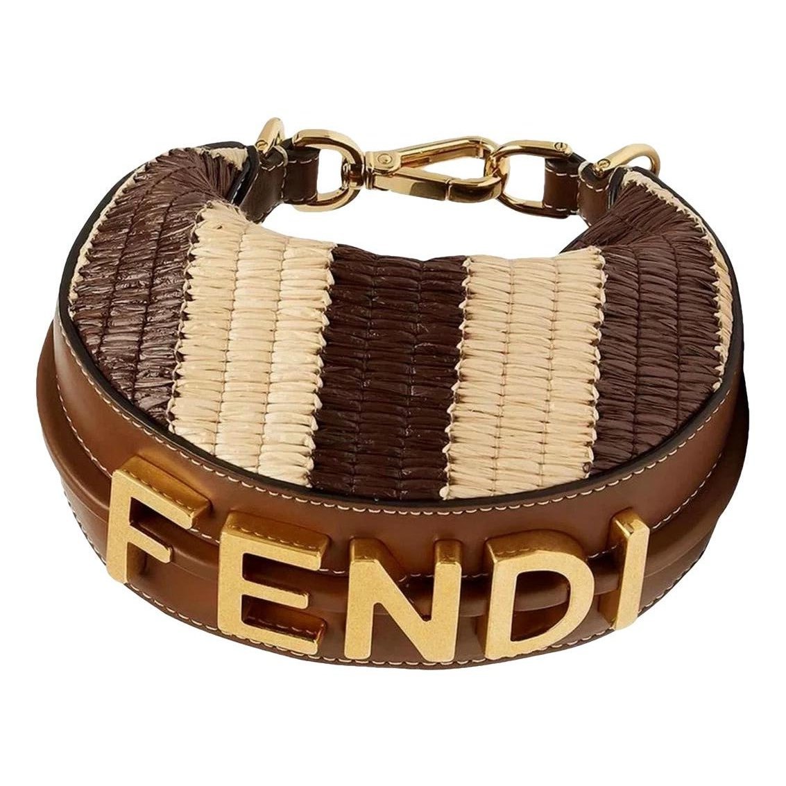 Fendigraphy leather handbag