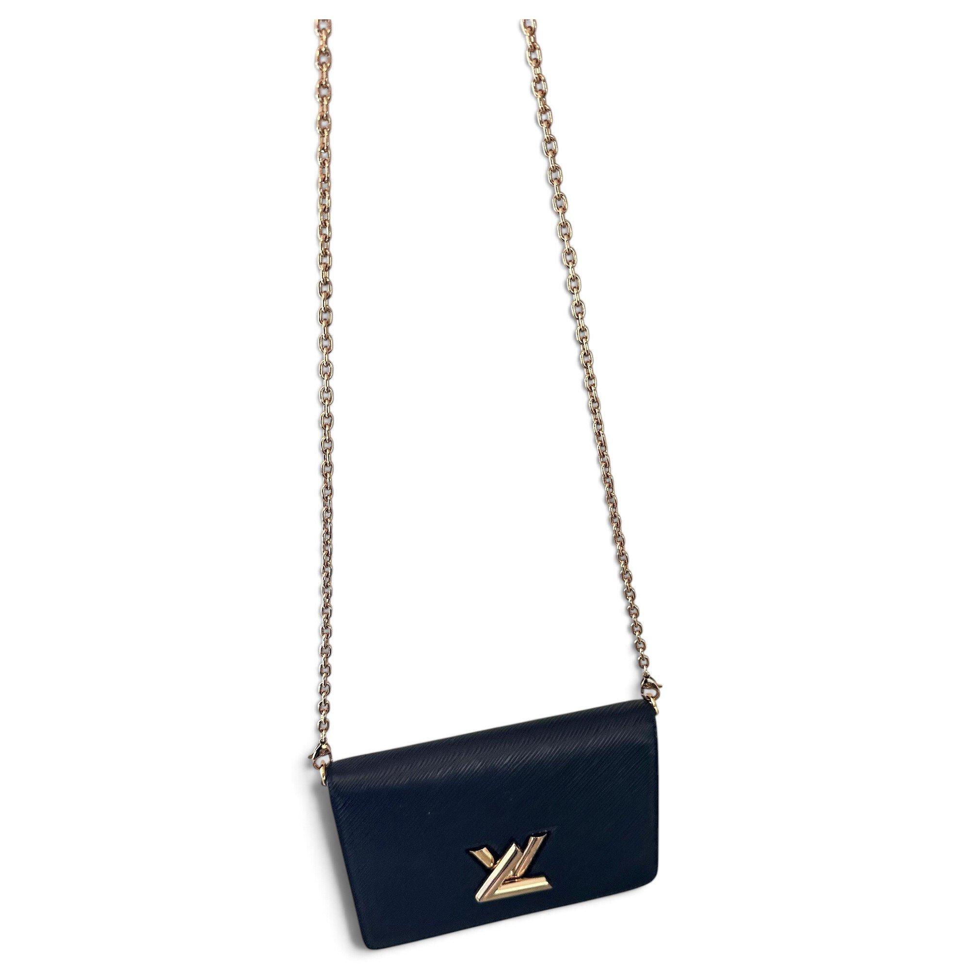 Twist leather crossbody bag