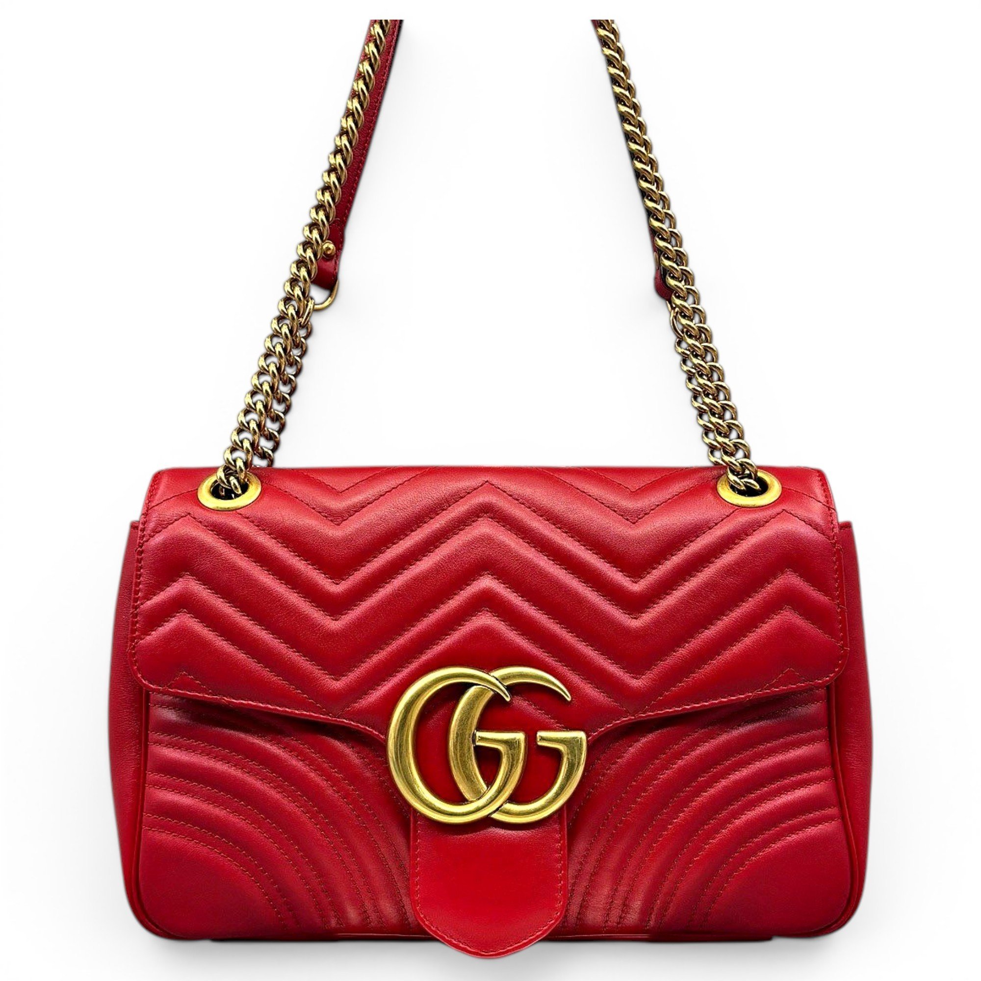 GG Marmont Flap leather handbag