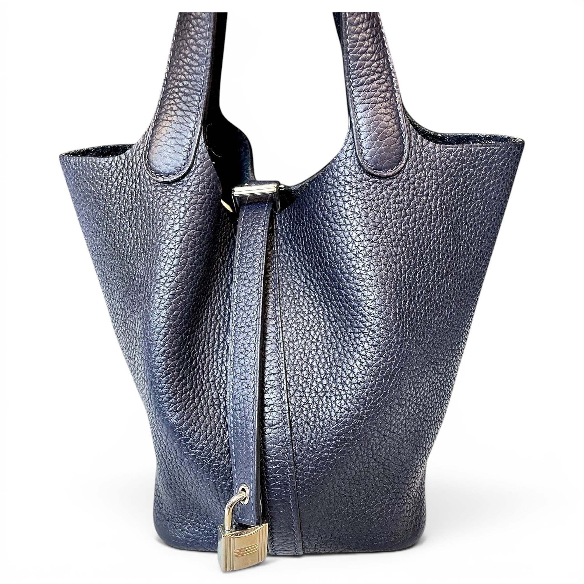Picotin leather handbag