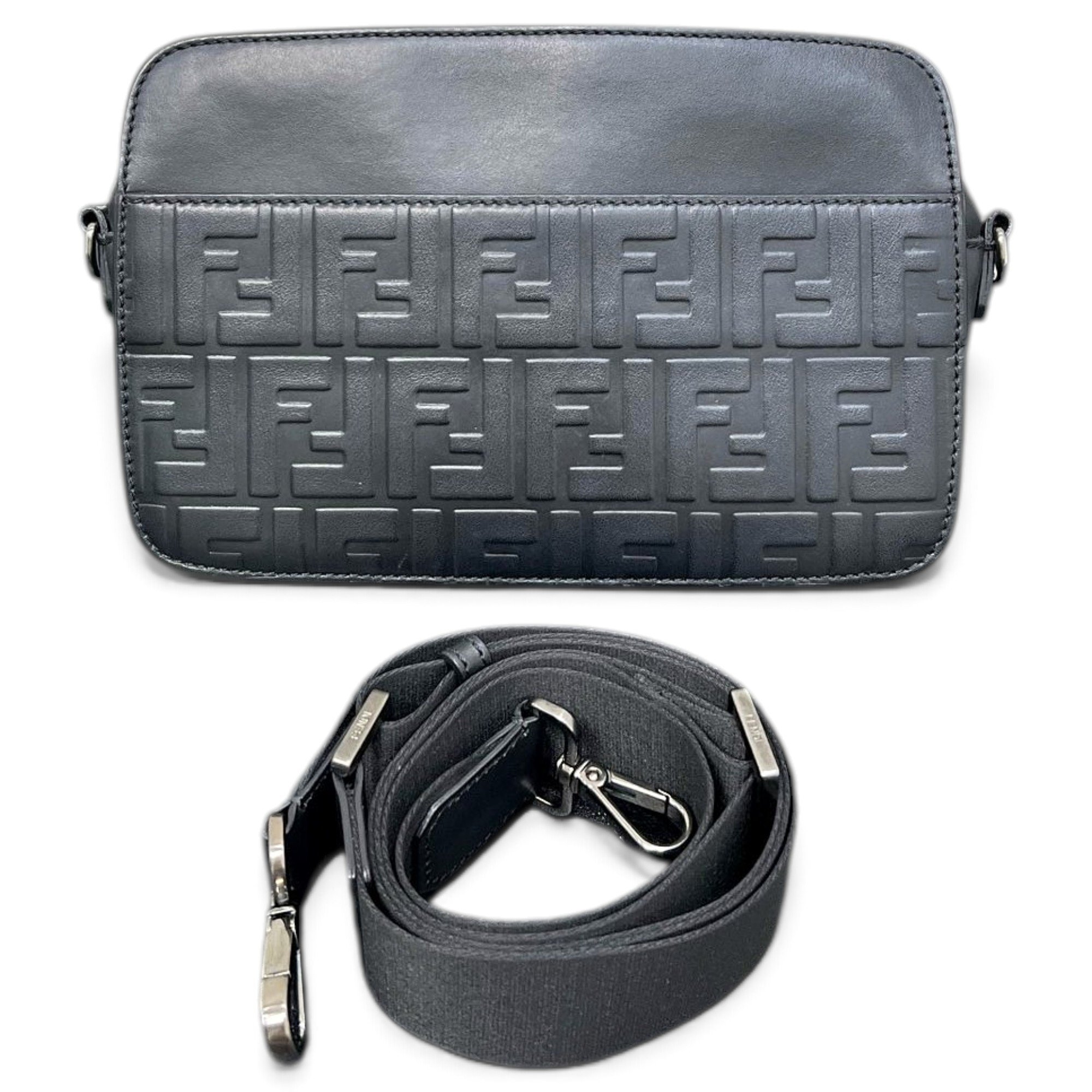 Camera case leather crossbody bag