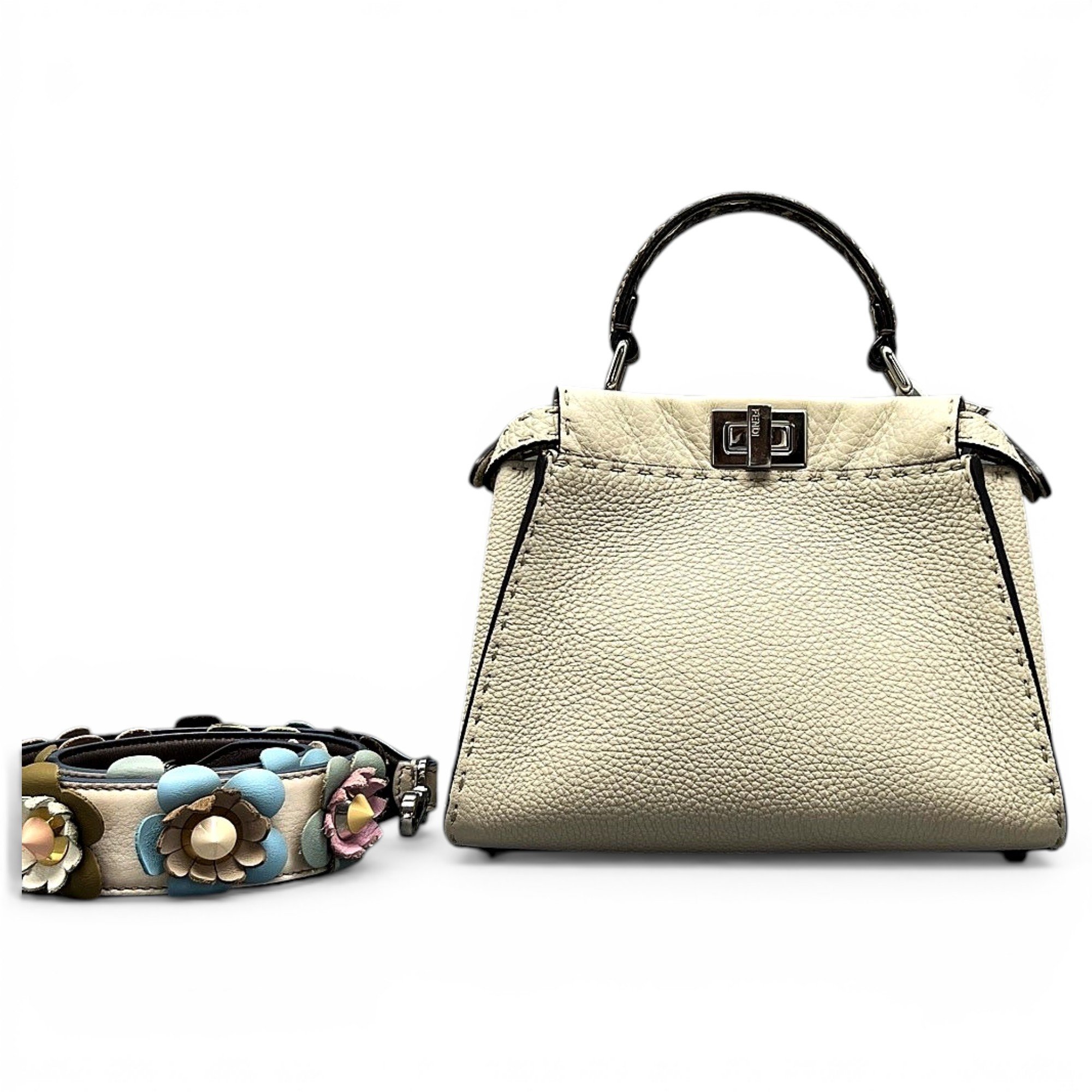 Peekaboo leather handbag