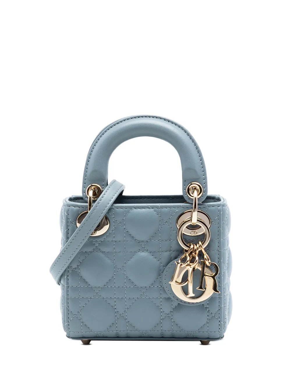 2022 Micro Lambskin Cannage Lady Dior satchel