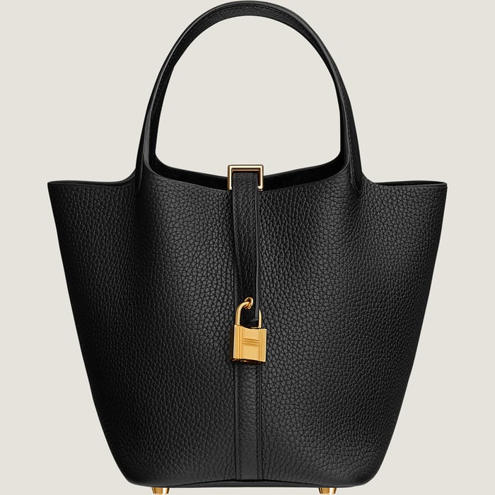 Noir Picotin Lock 18 Bag