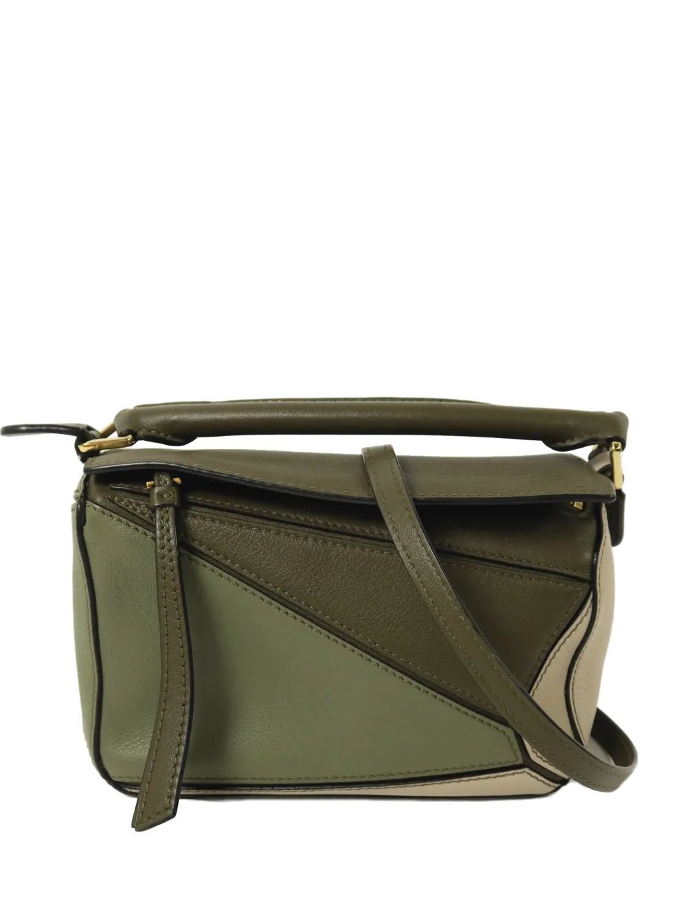 mini Puzzle leather shoulder bag