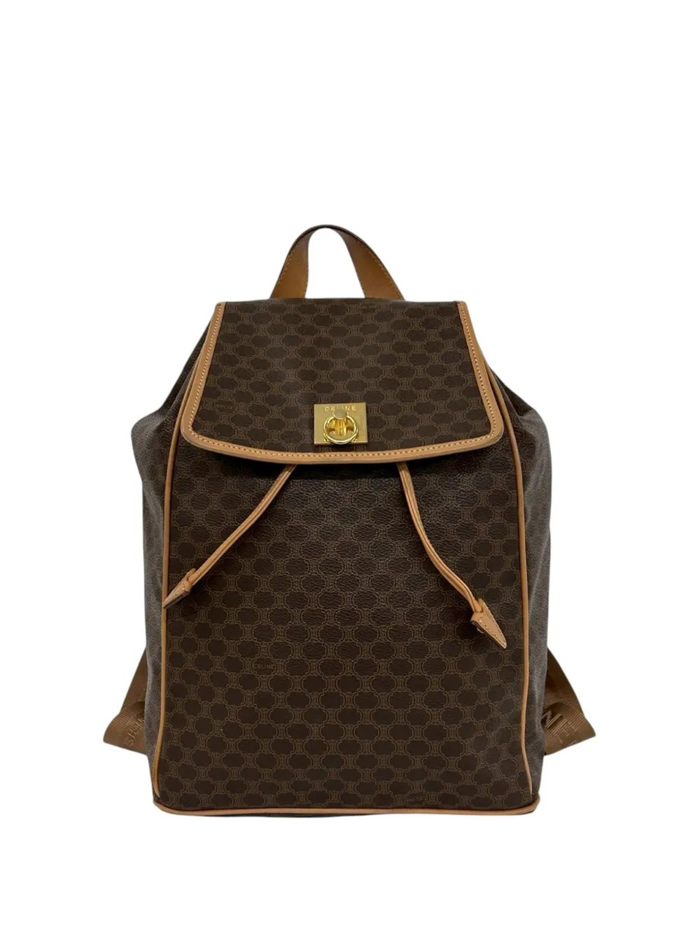 20th Century Macadam Coated Canvas Drawstring backpack