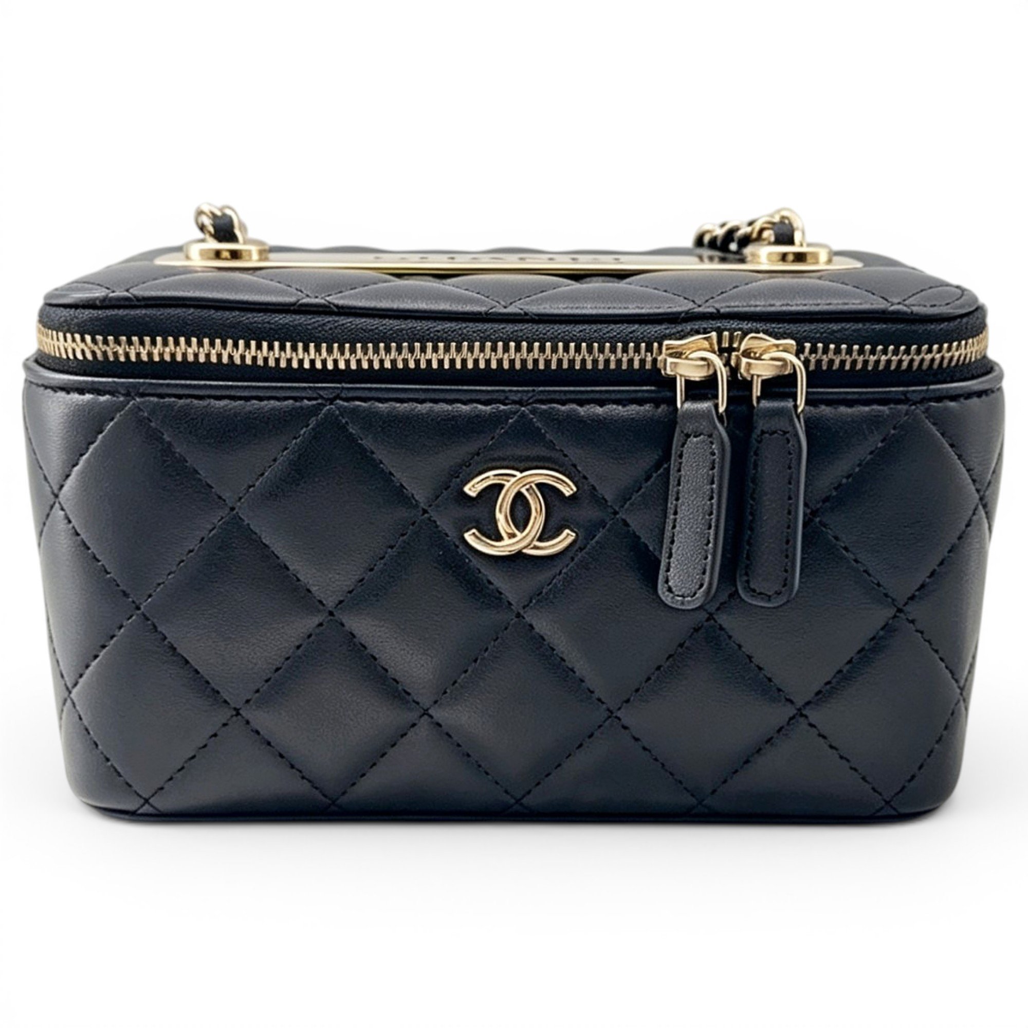 Trendy CC Vanity leather handbag