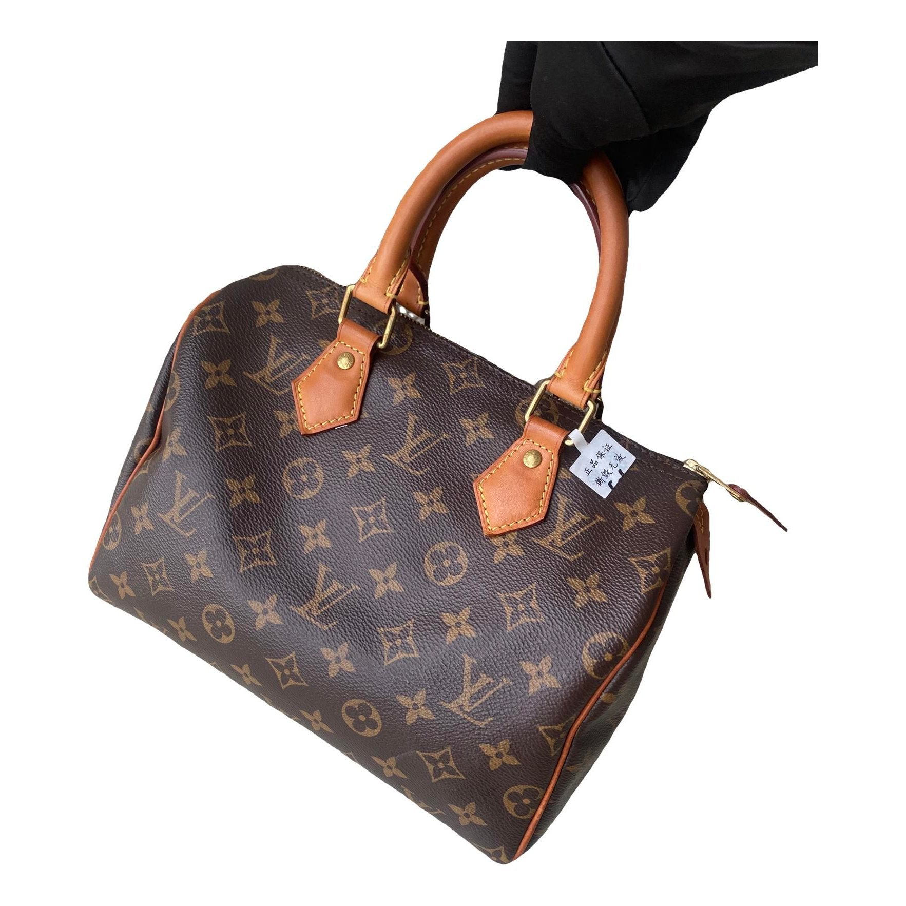 Speedy leather handbag