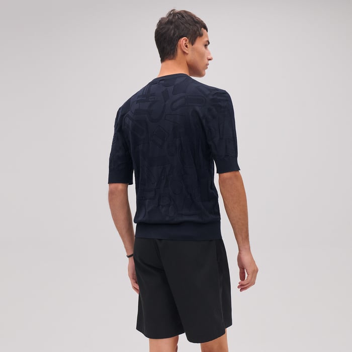 Marine "Fragments Equestres" Crewneck Sweater