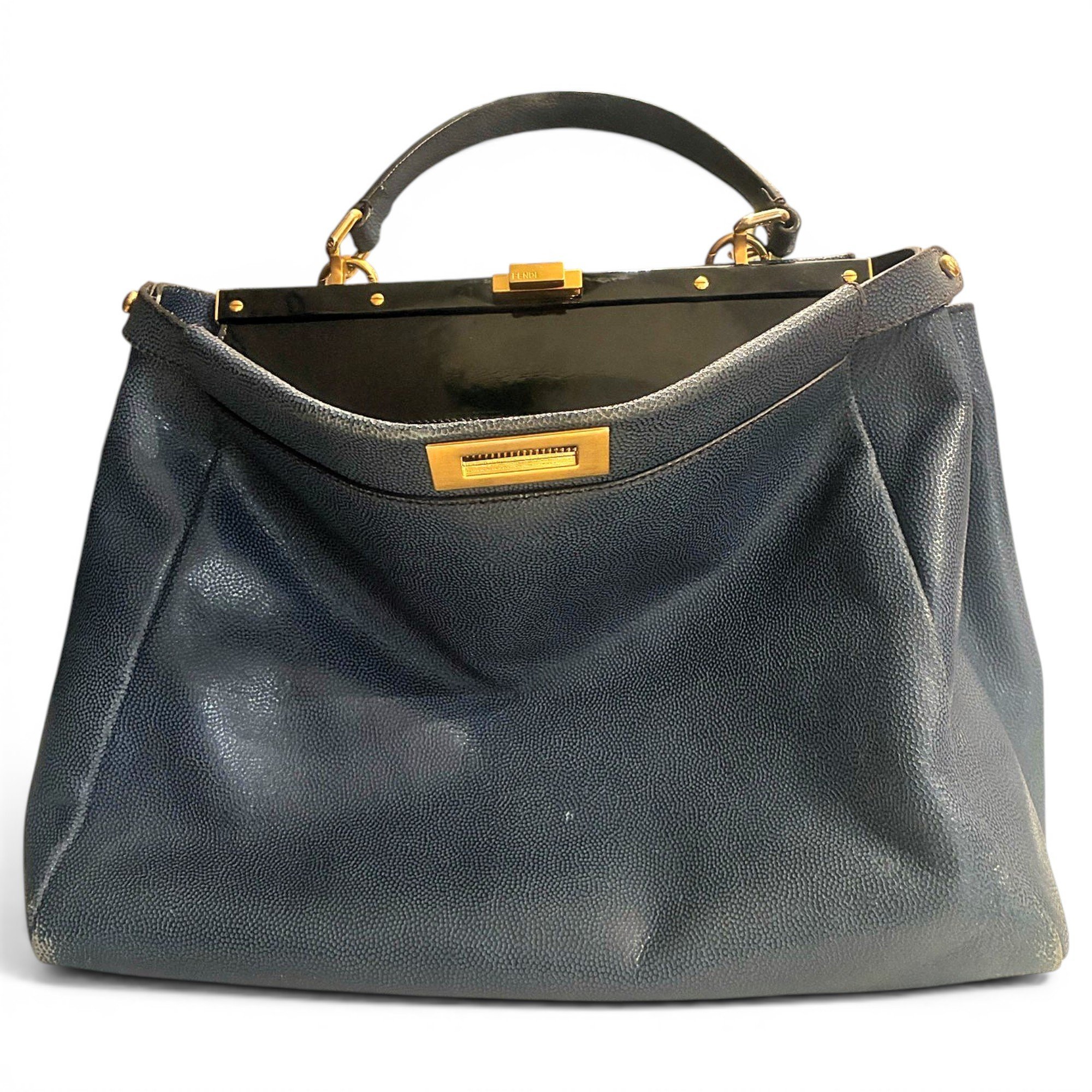 Peekaboo leather handbag