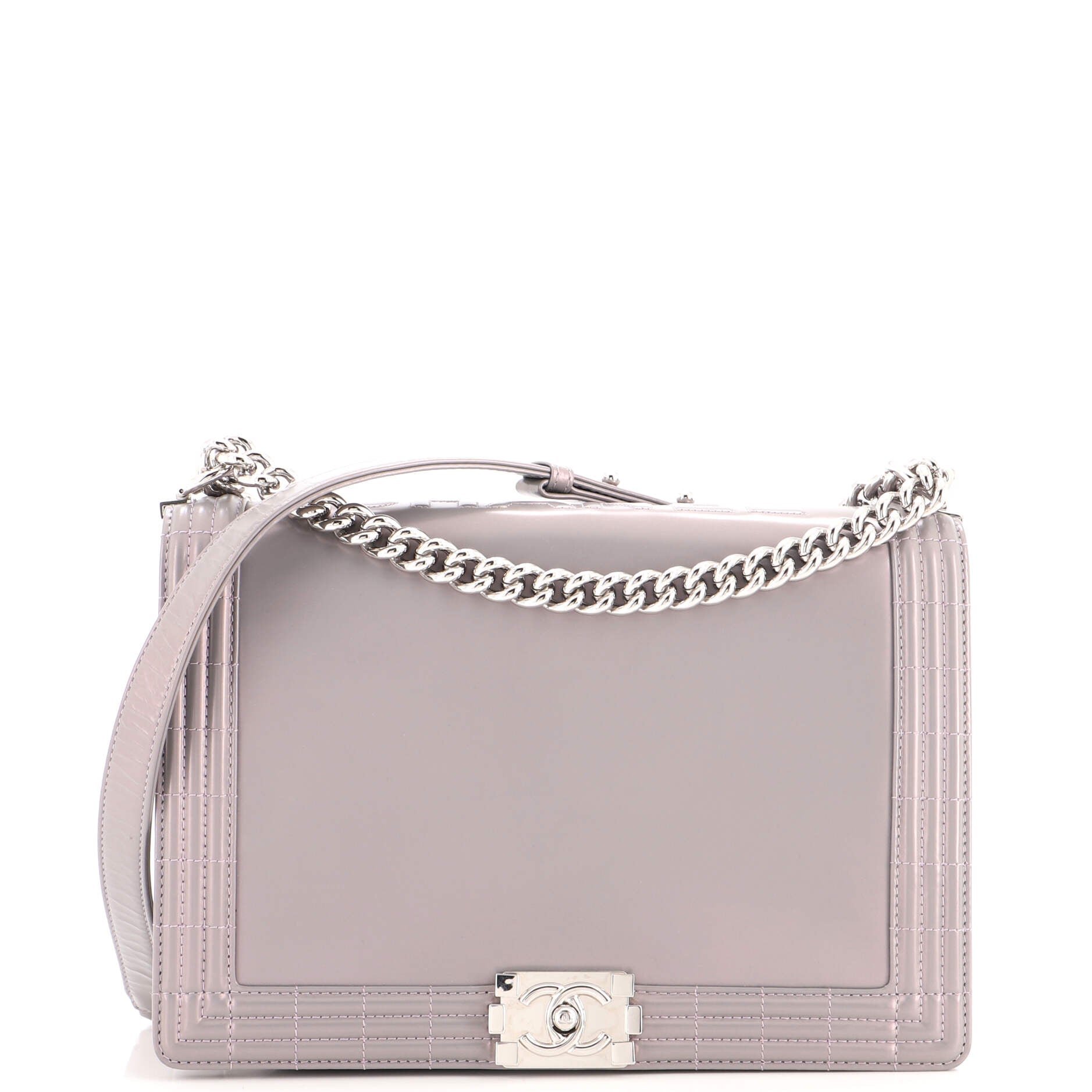 Reverso Boy Flap Bag Glazed Calfskin New Medium