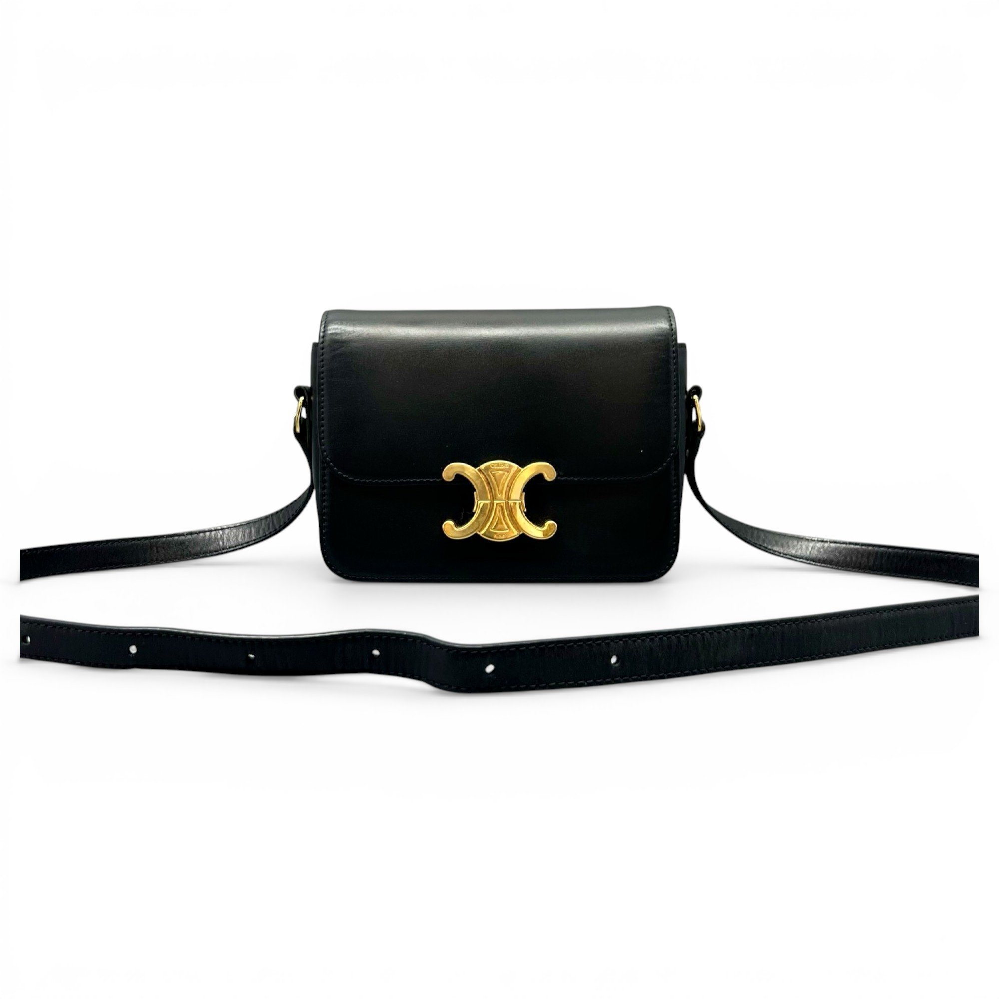 Triomphe leather crossbody bag