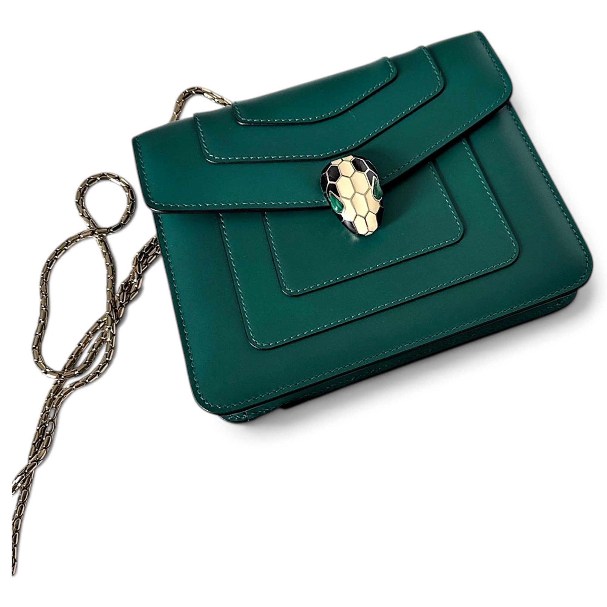 Serpenti leather crossbody bag