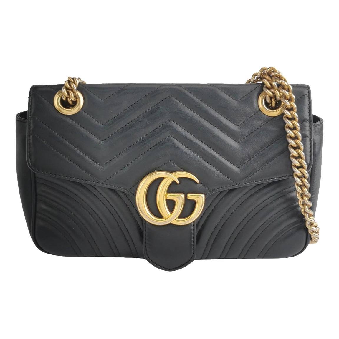GG Marmont Flap leather handbag