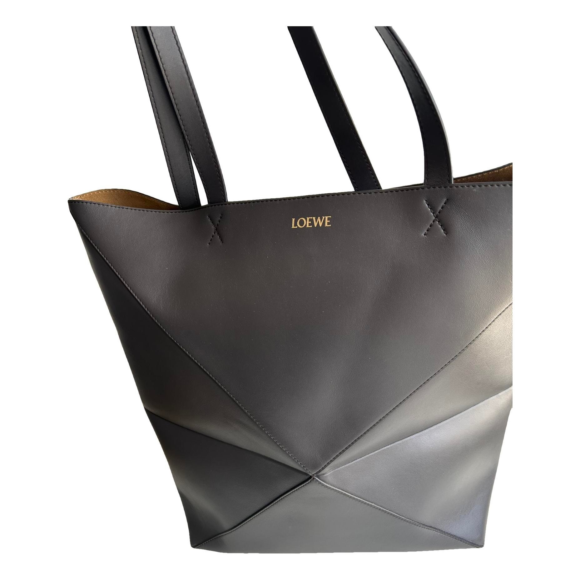 Puzzle Fold leather handbag