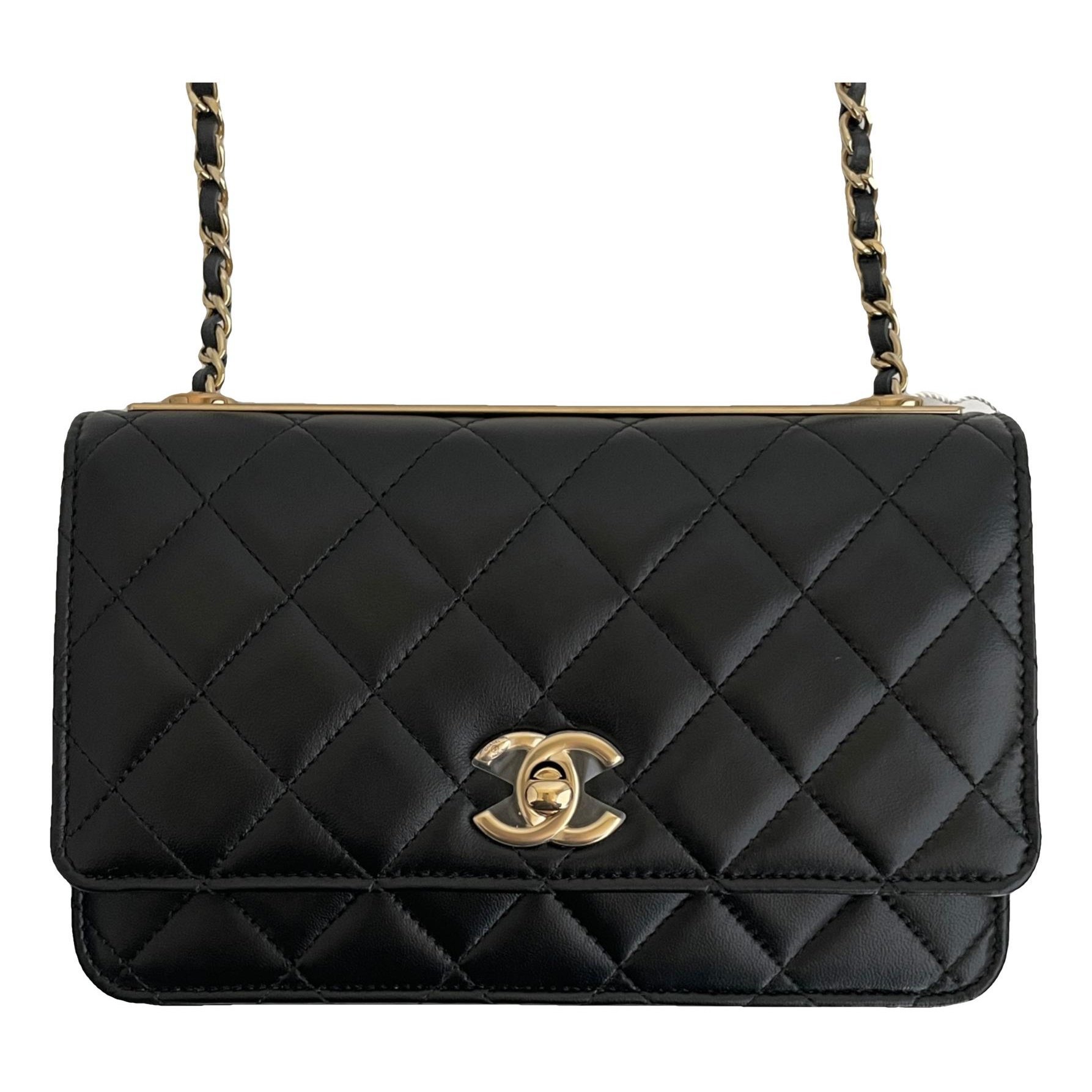 Trendy CC Wallet on Chain leather crossbody bag
