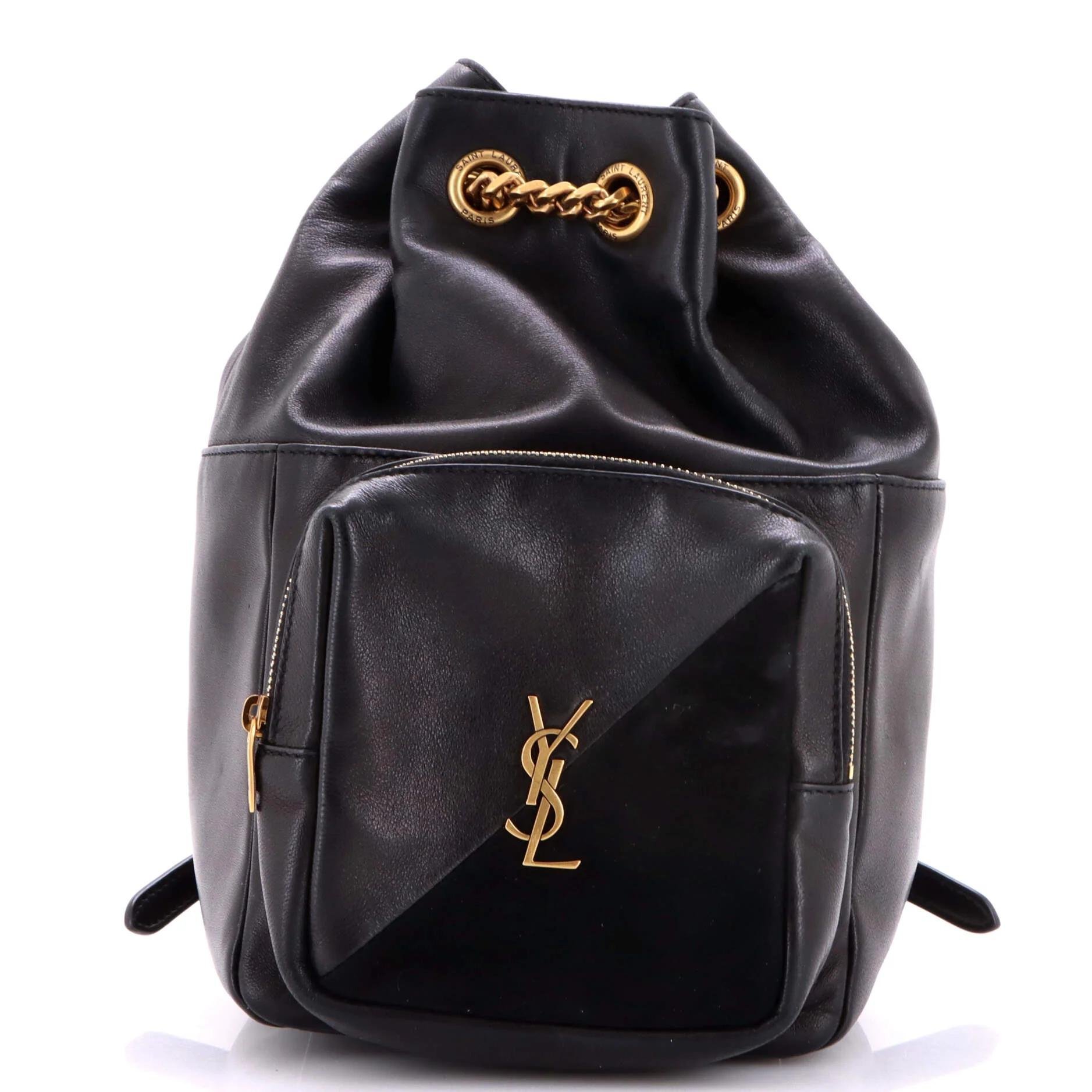 Leather backpack