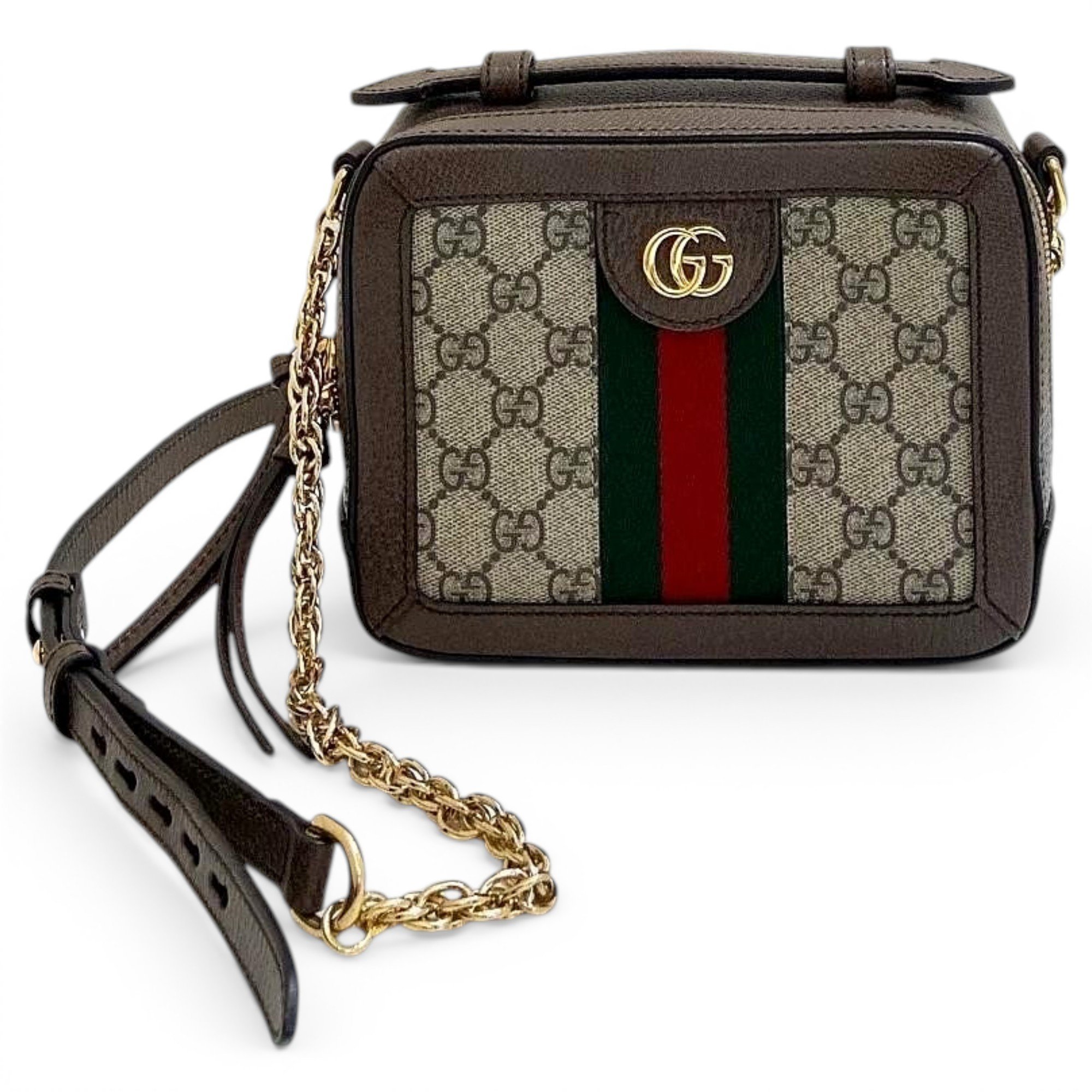 Ophidia leather crossbody bag