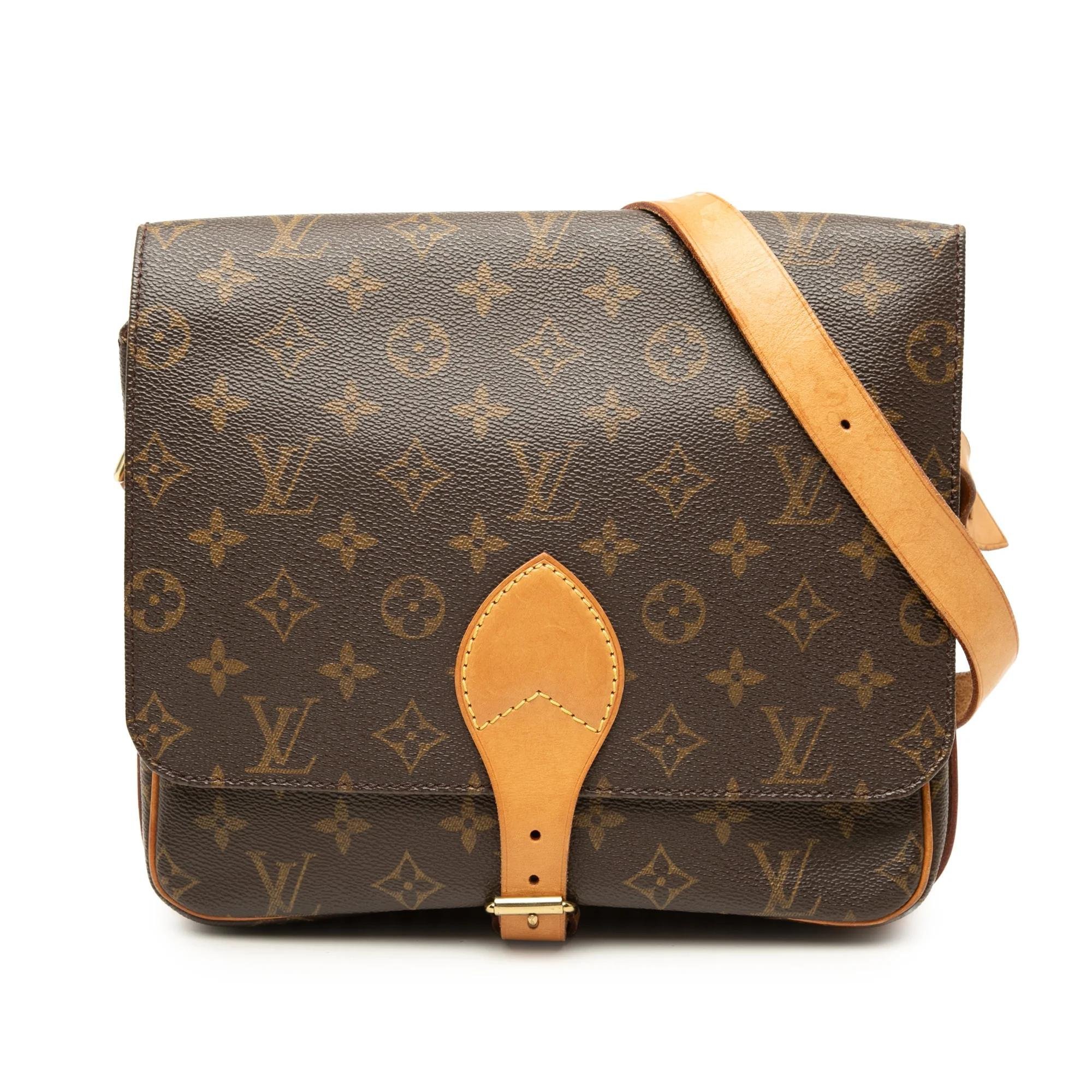 Cartouchière leather handbag
