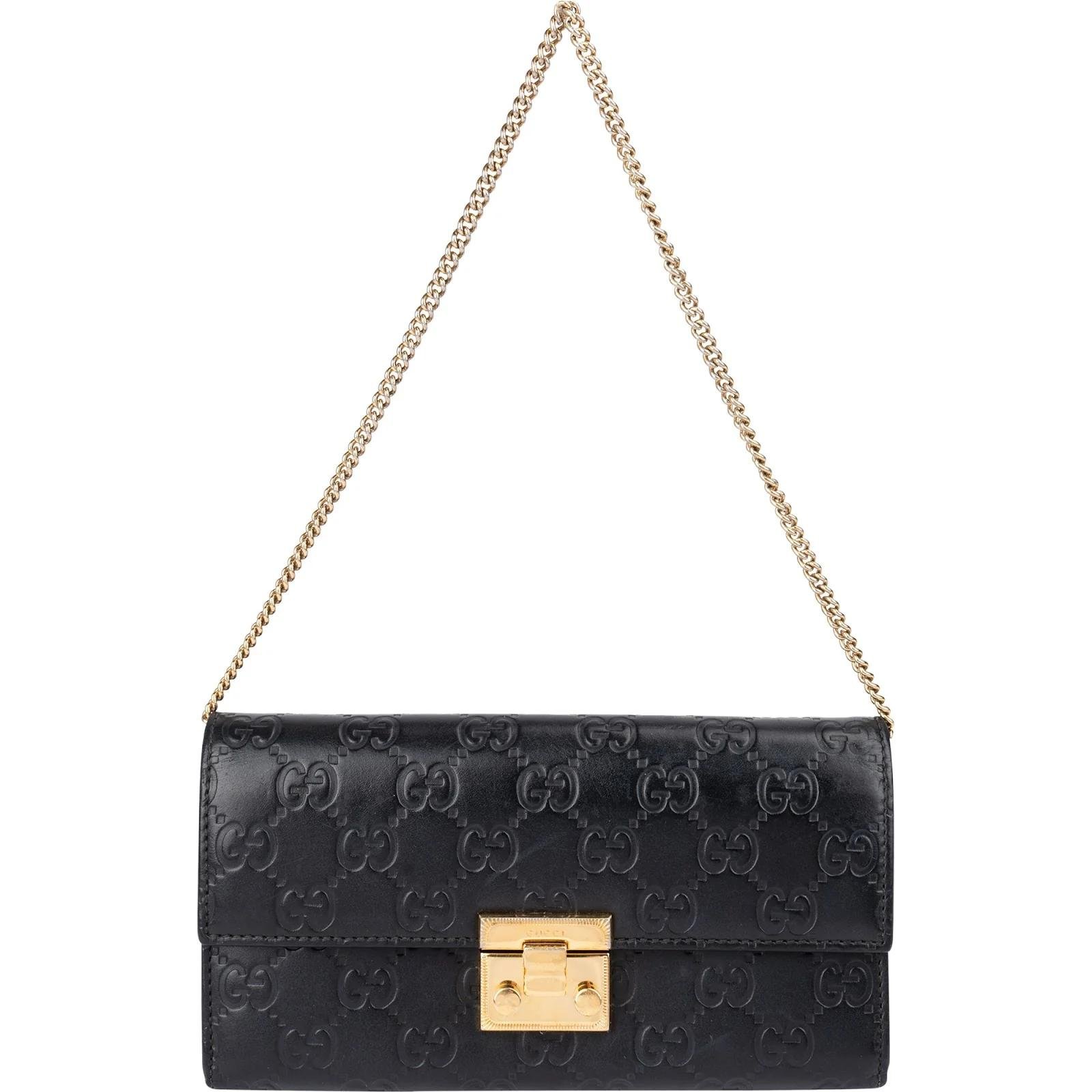 Padlock leather handbag