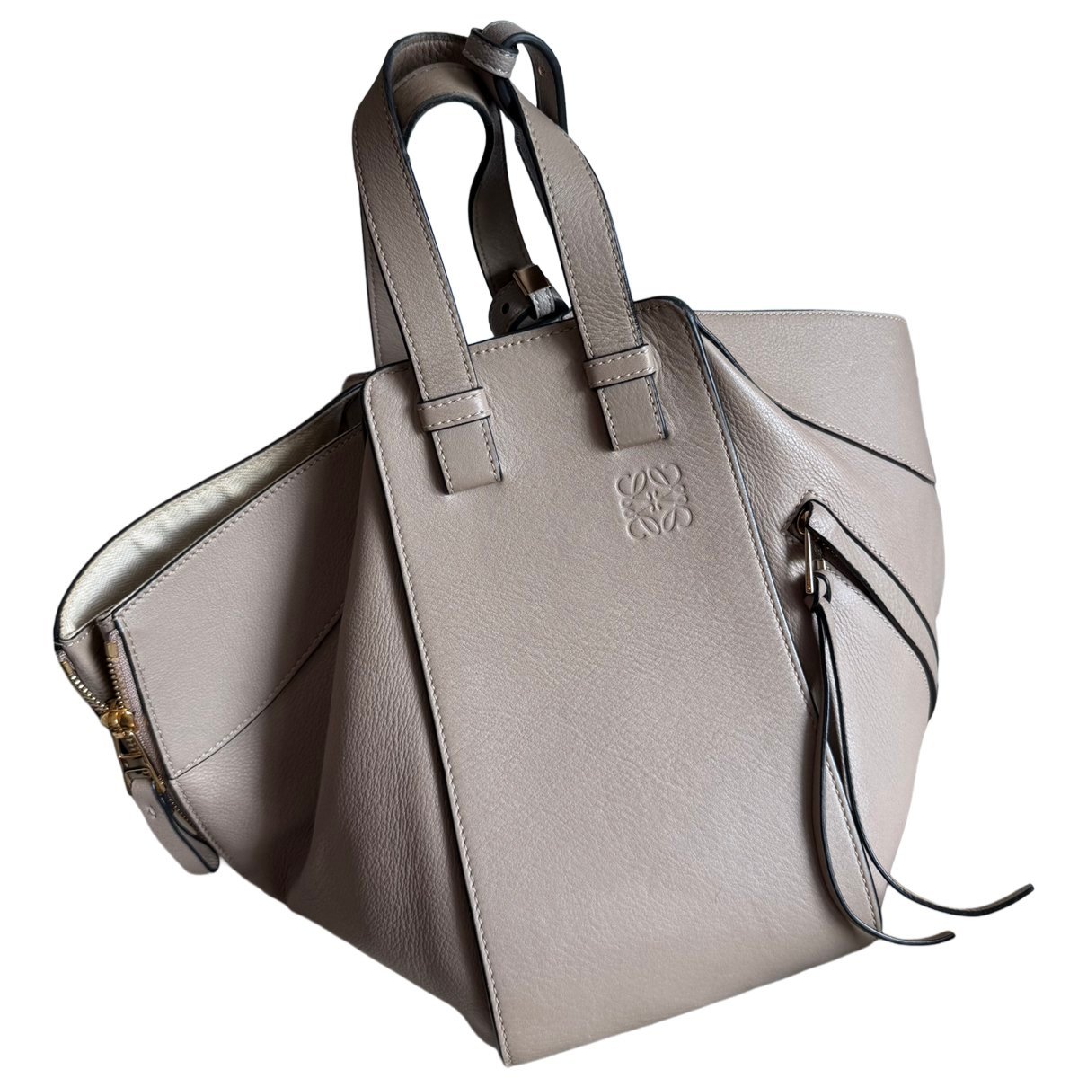 Hammock leather handbag