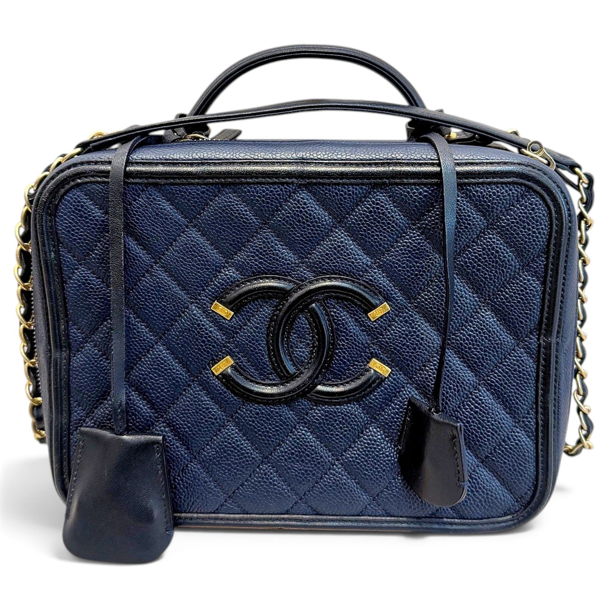 Trendy CC Vanity leather handbag