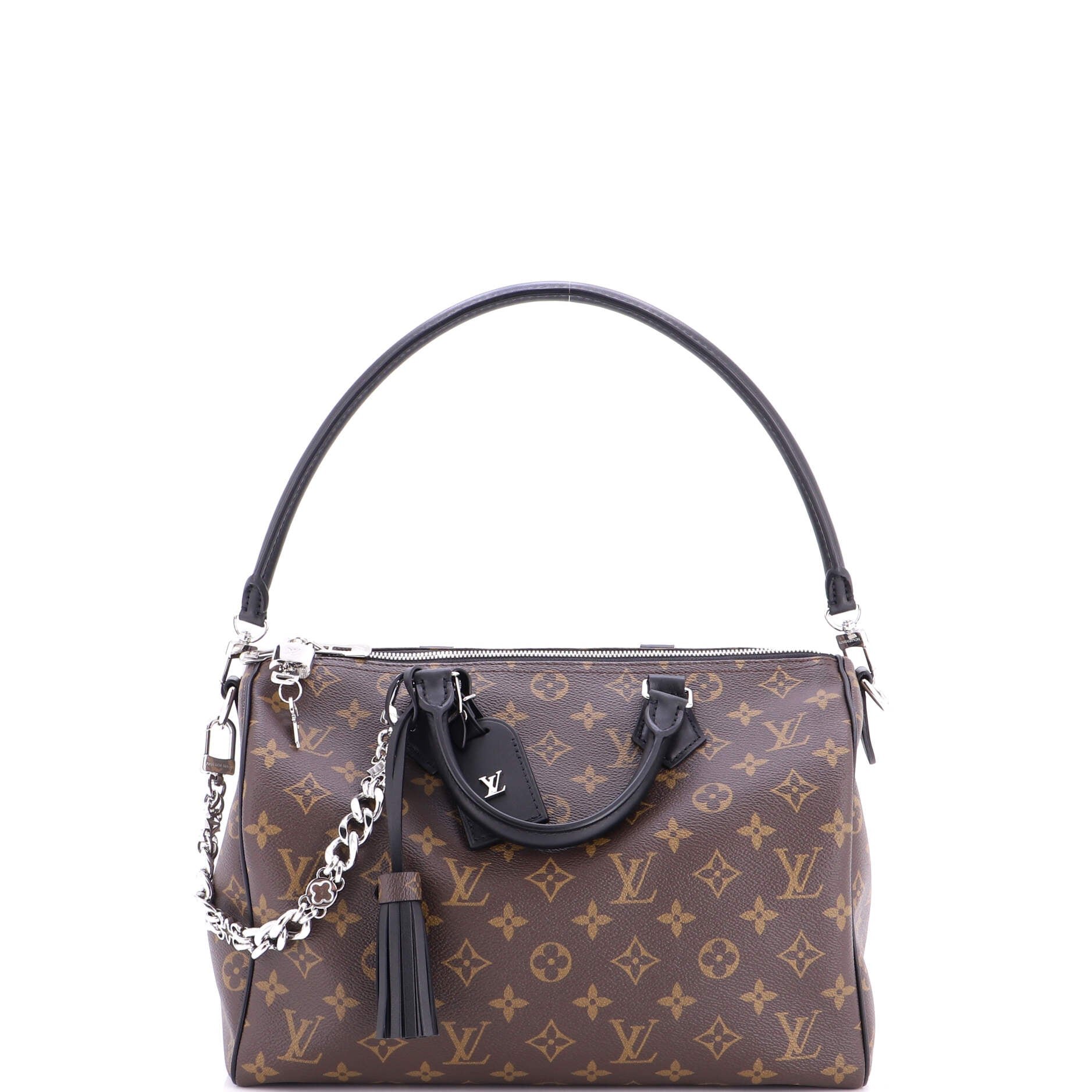 Dark Speedy Soft Bandouliere Bag Monogram Canvas 30