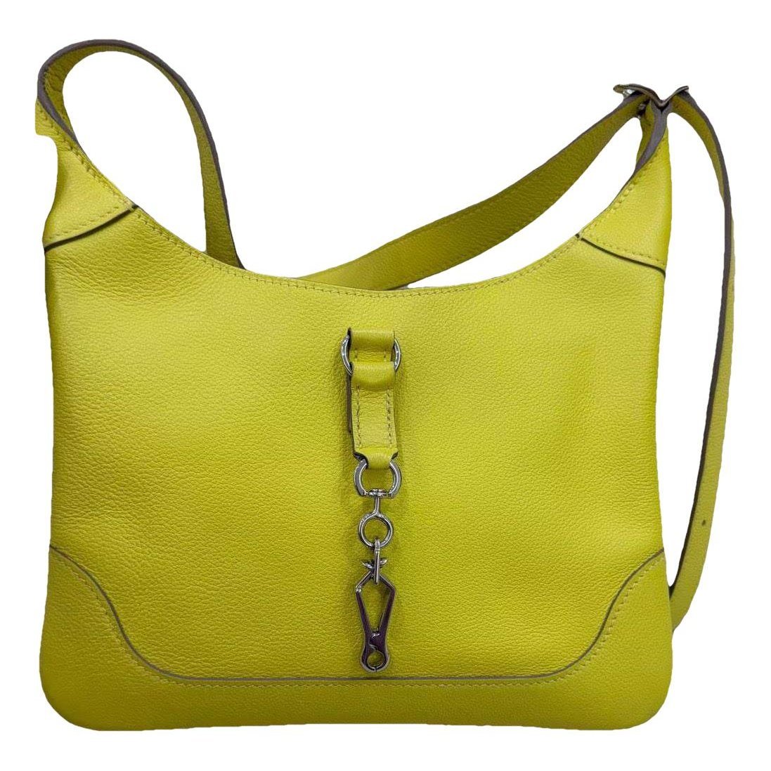 Trim leather handbag