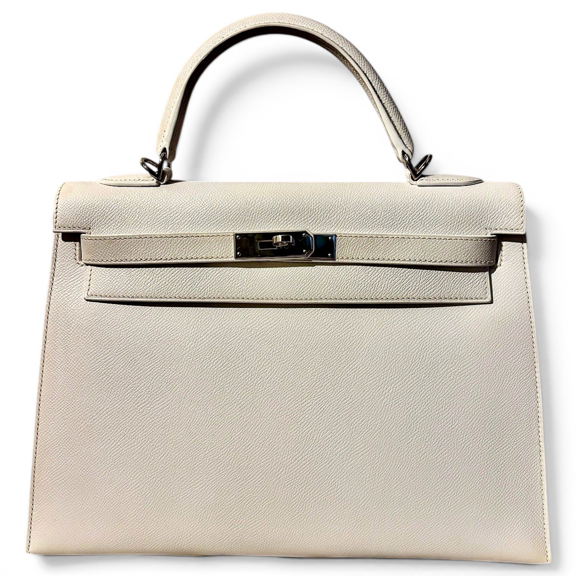 Hermes Kelly 32 Handbag White