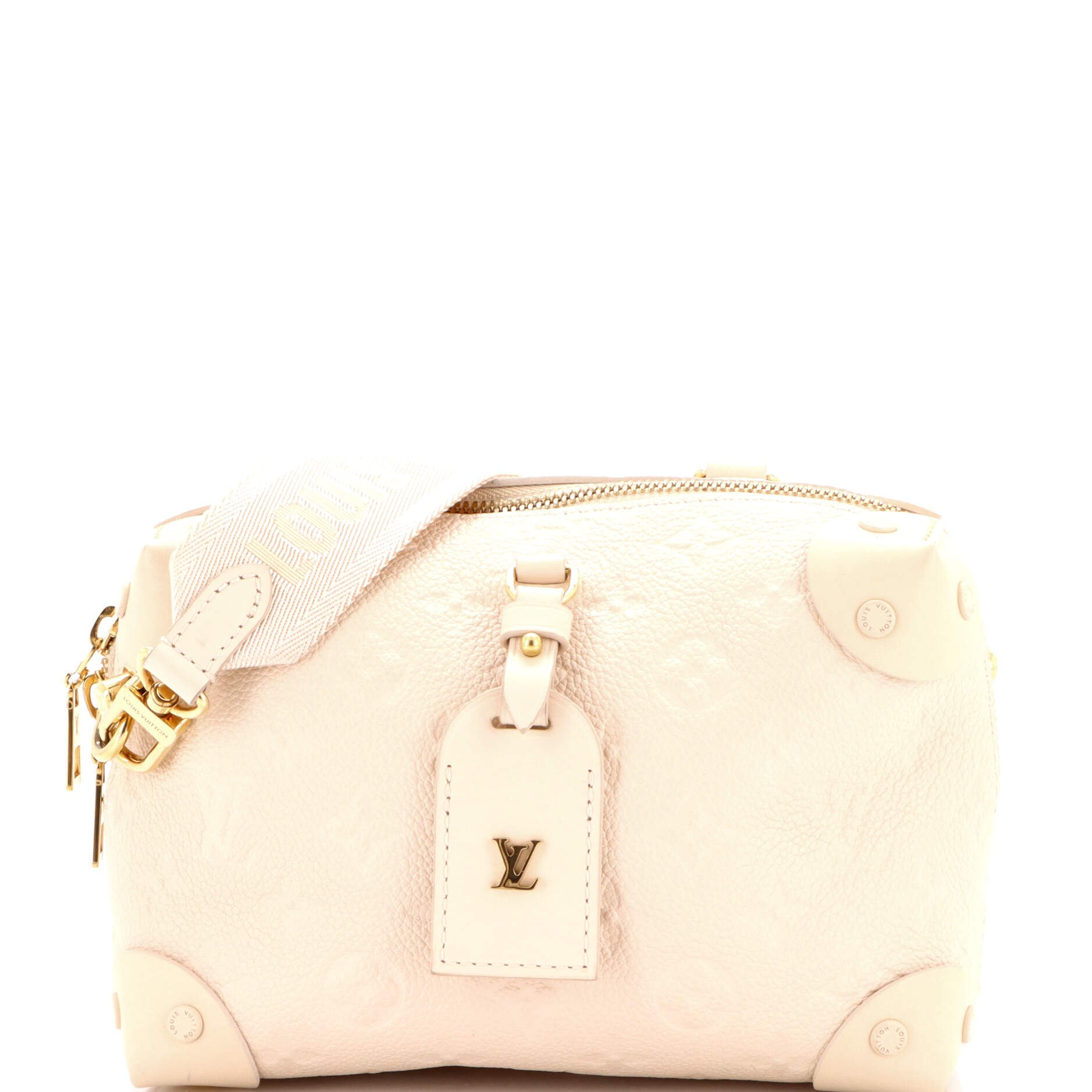 Louis Vuitton Petite Malle Souple Handbag Monogram Empreinte Leather