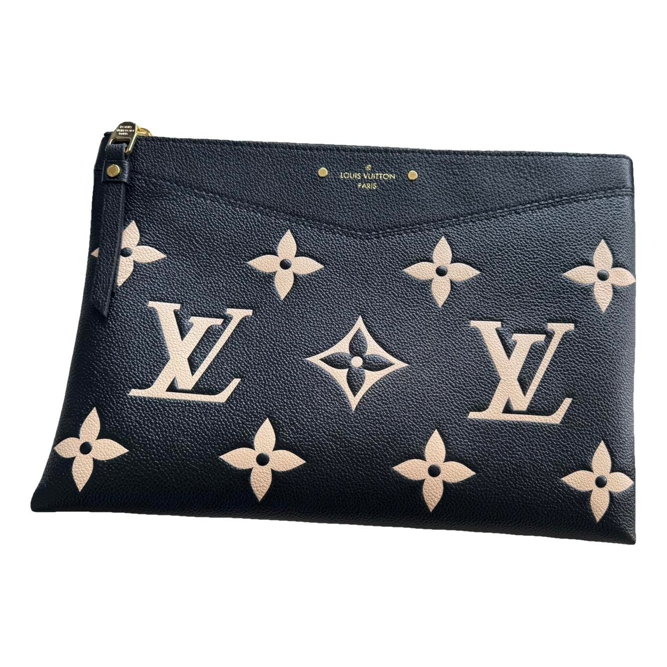 Leather clutch bag