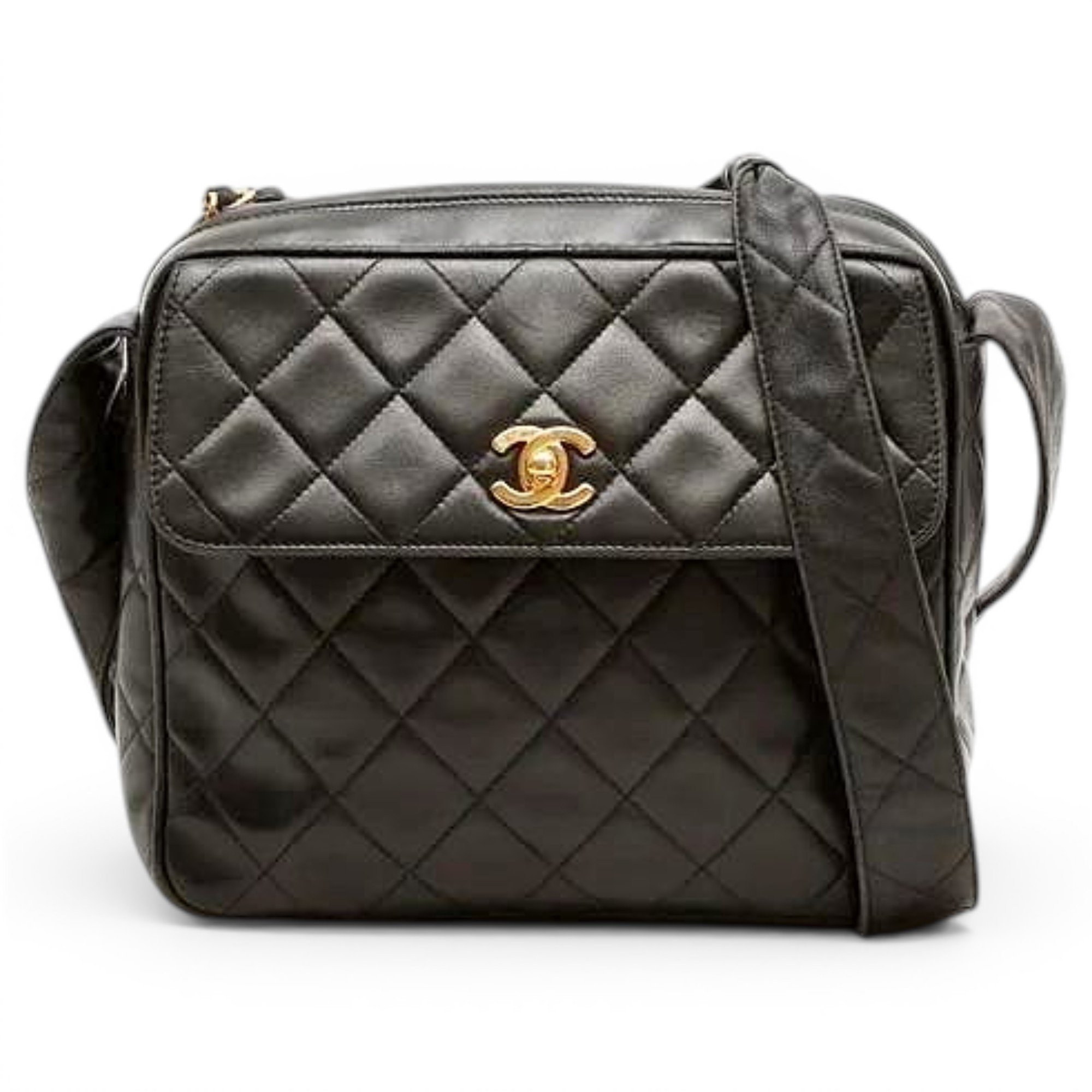 Trendy CC leather handbag