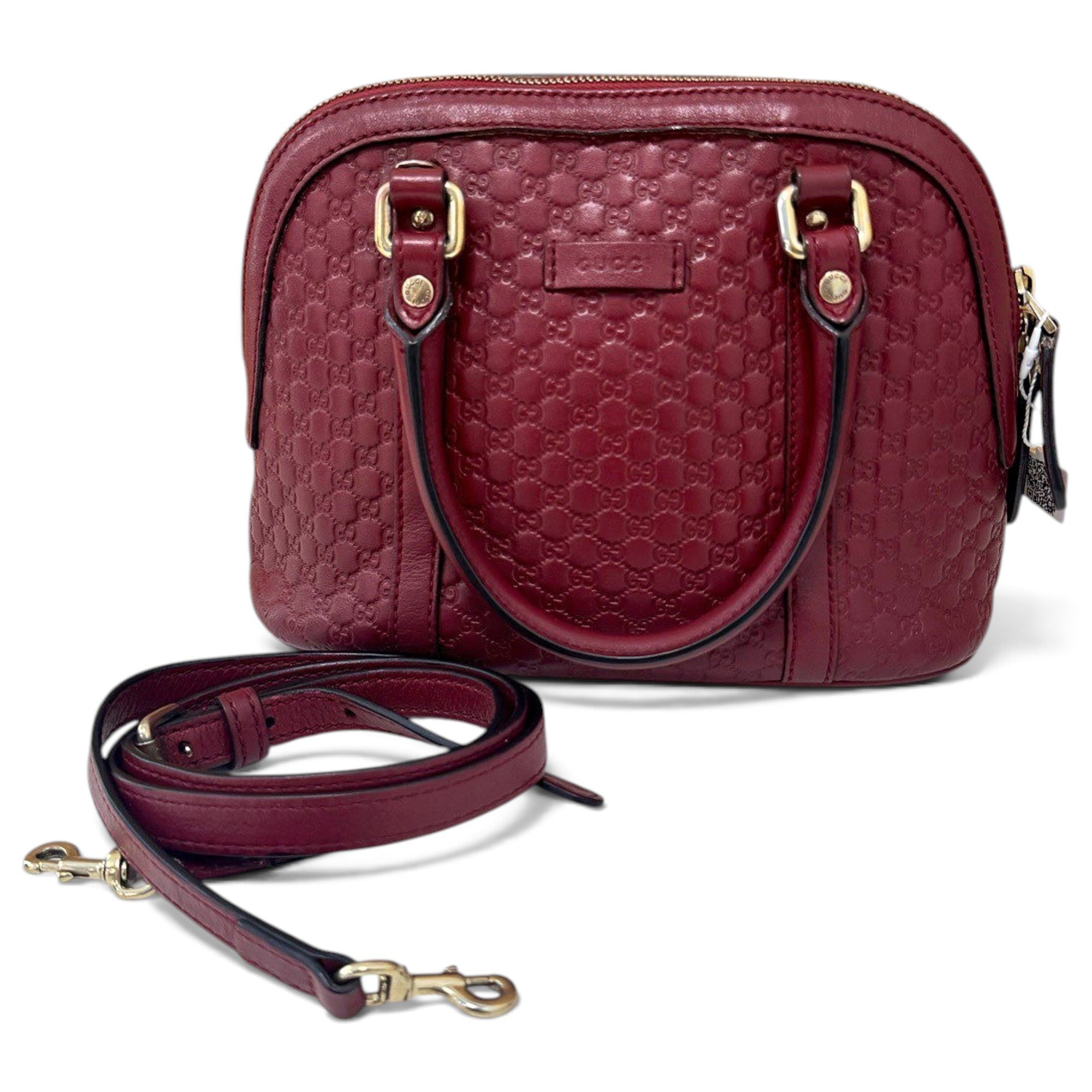 Dôme leather crossbody bag