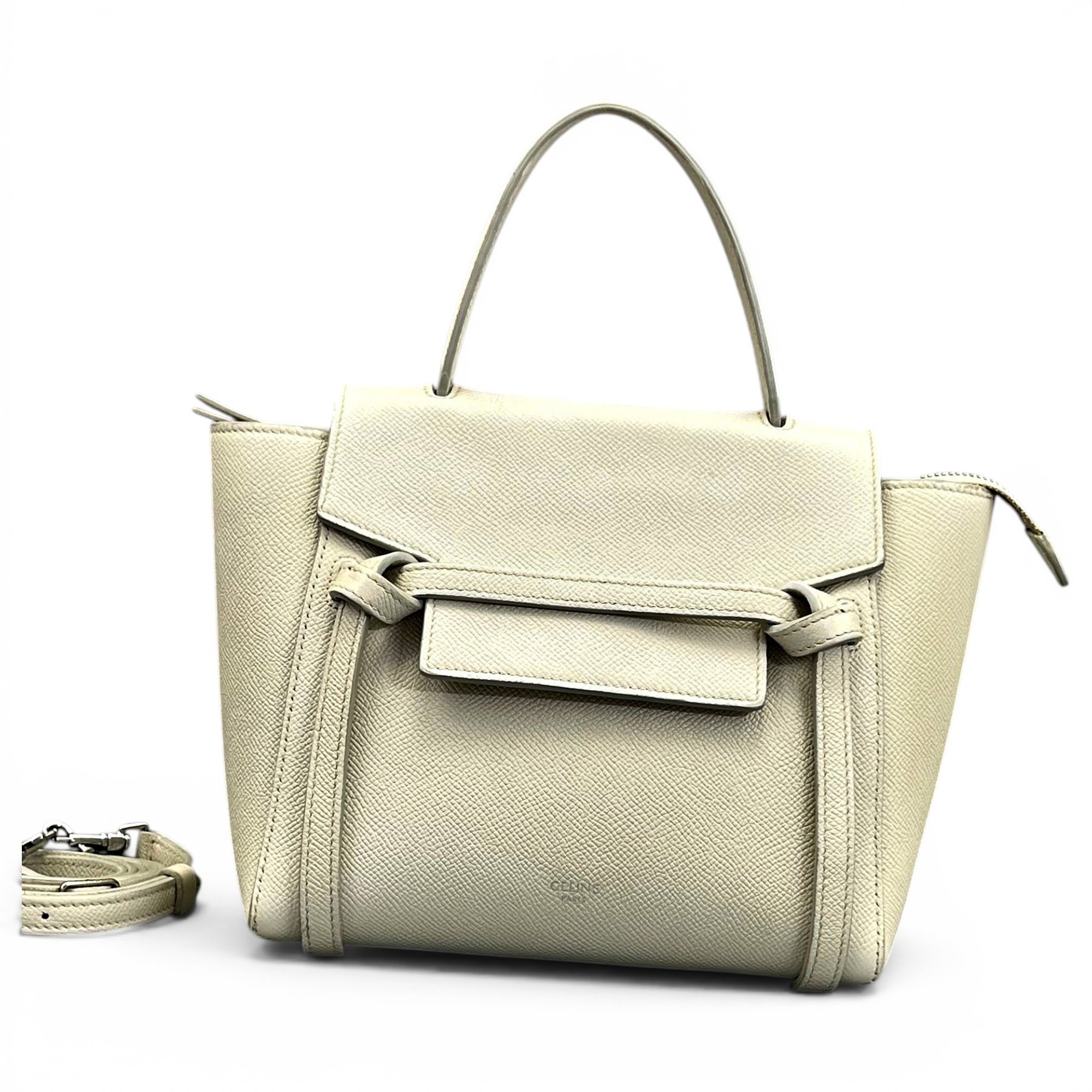 Belt leather handbag