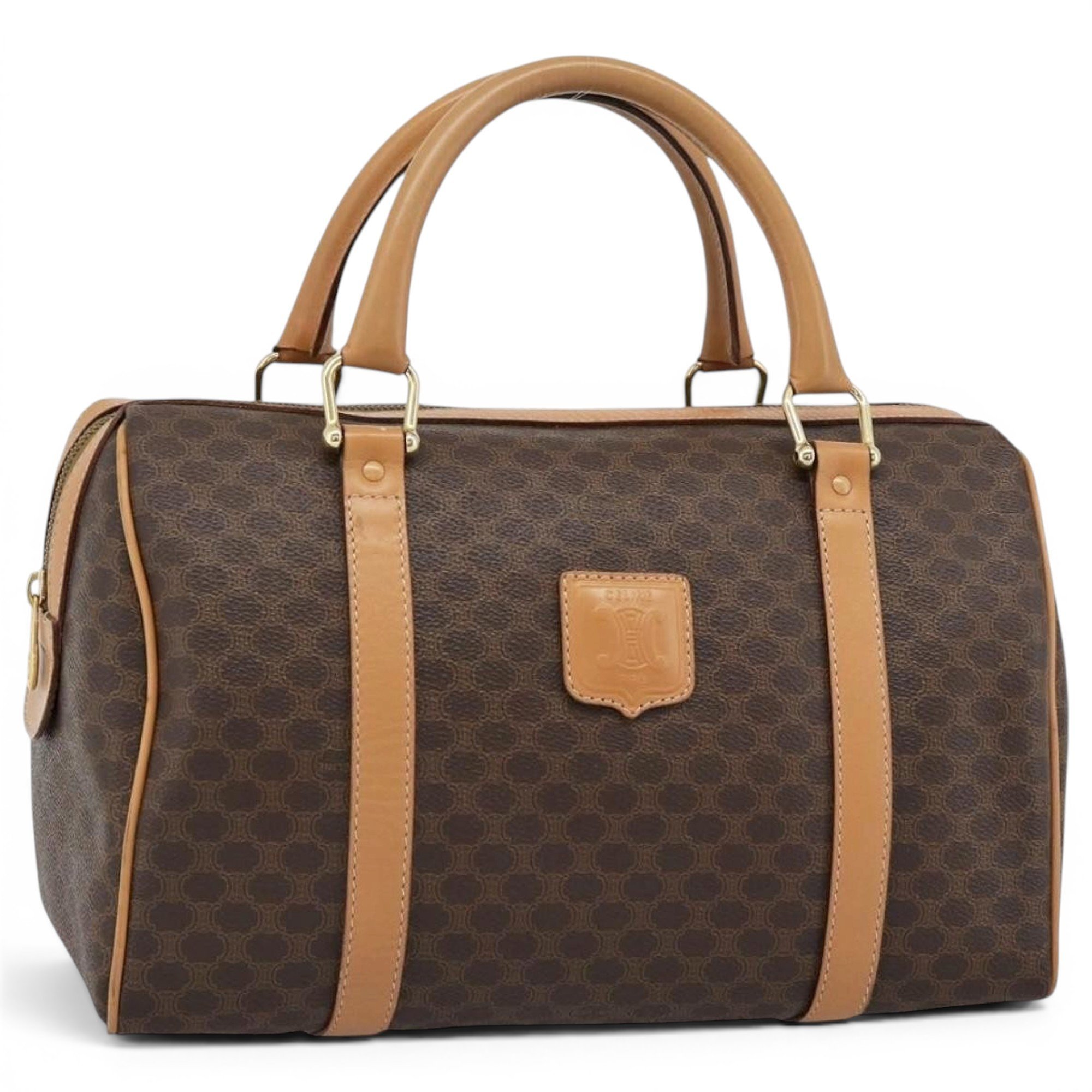 Leather bowling bag